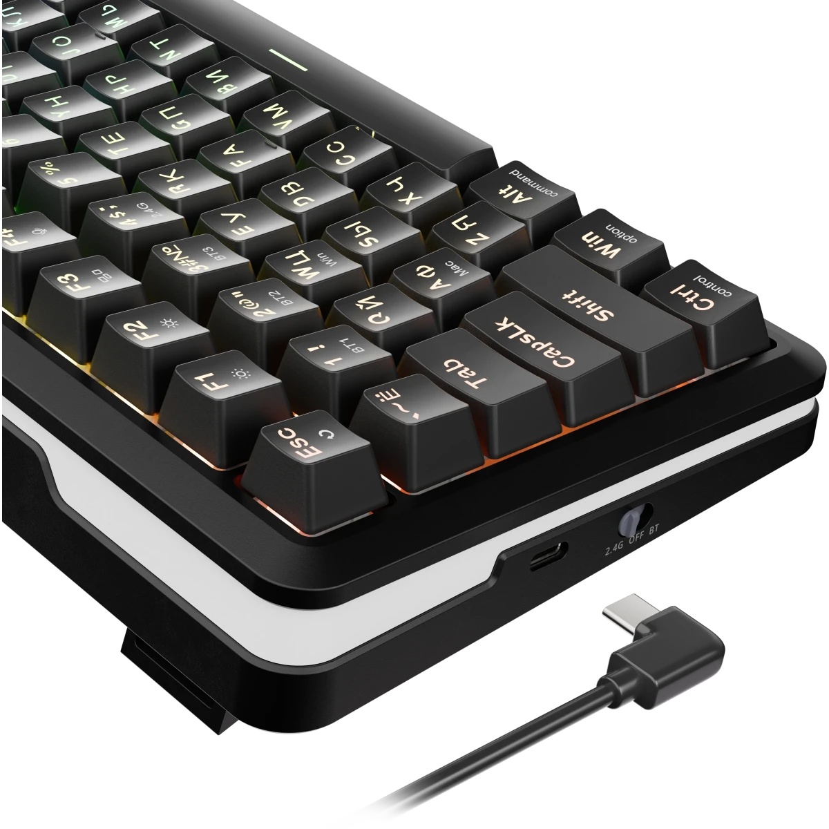 Клавиатура беспроводная DEFENDER Redragon Flekact Pro black (USB/BT, 81 клавиша) (72535)