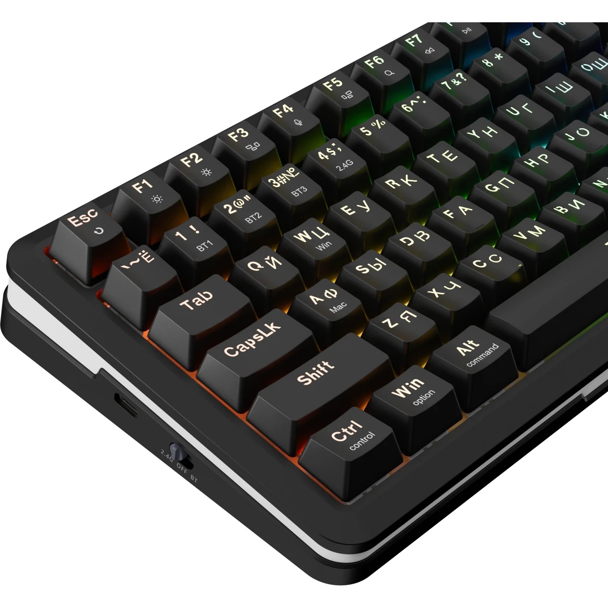 Клавиатура беспроводная DEFENDER Redragon Flekact Pro black (USB/BT, 81 клавиша) (72535)