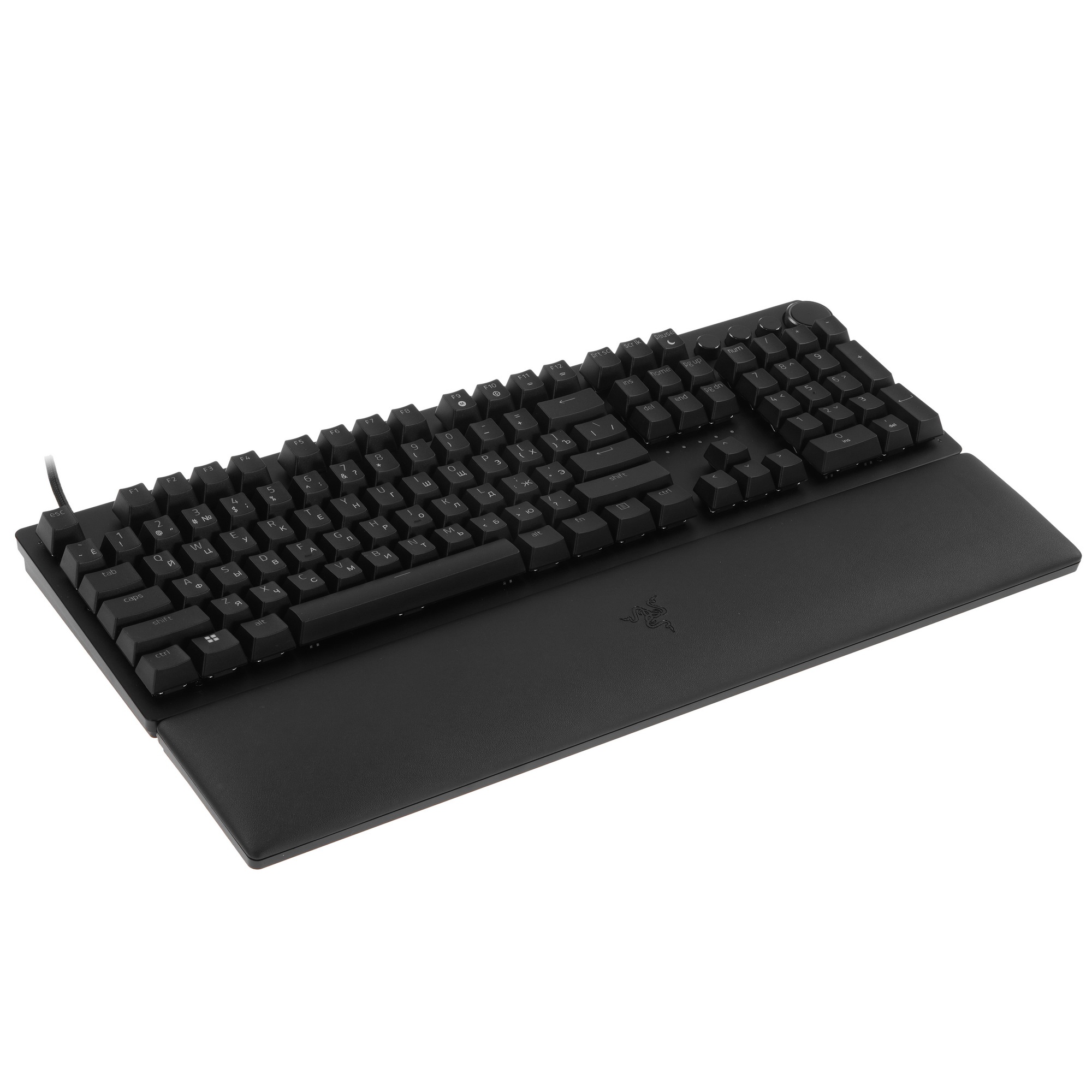 Клавиатура проводная игровая Razer Huntsman V2 (Purple Switch) - Russian Layout Gaming Keyboard