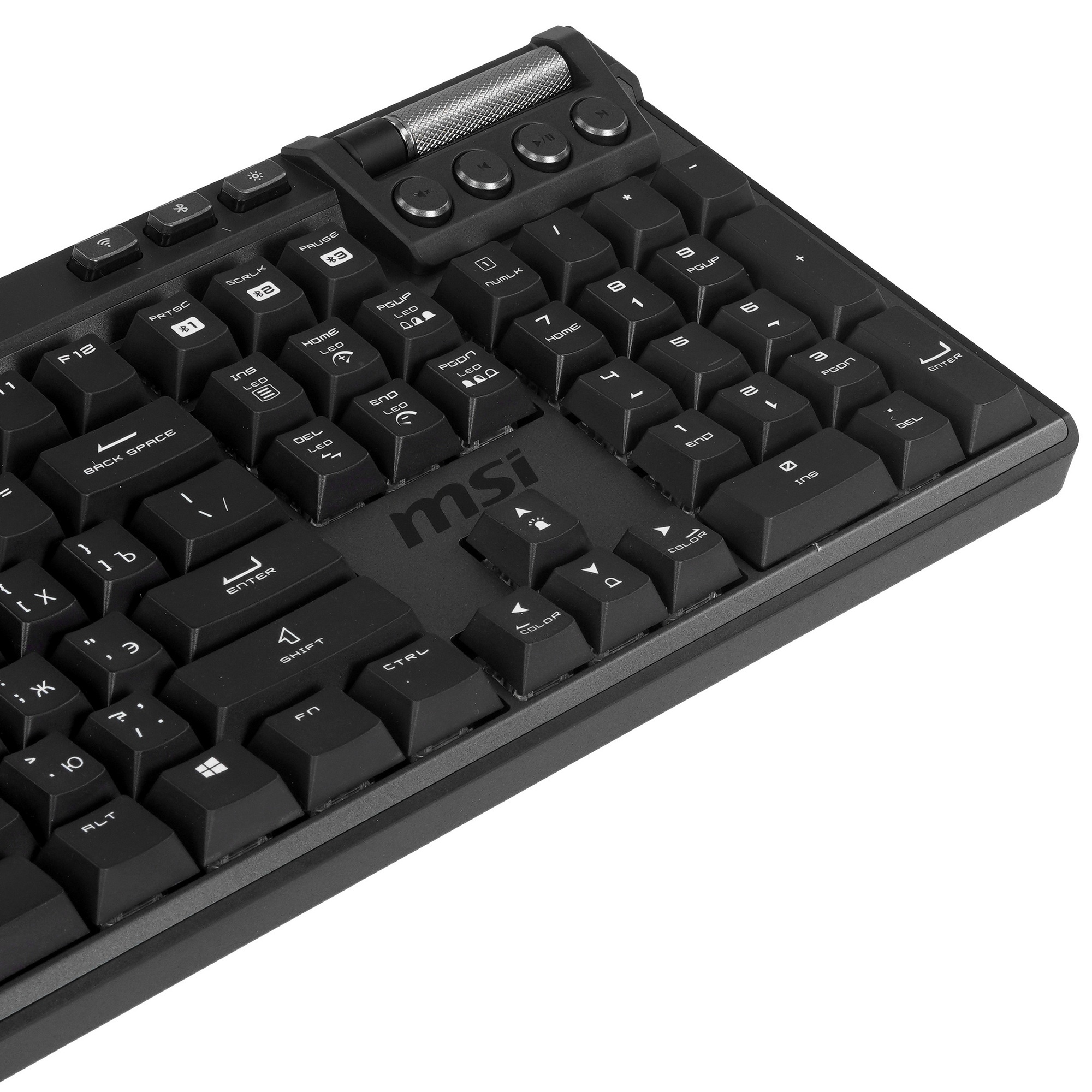 Клавиатура MSI STRIKE Pro W Silent механическая серый/черный USB Multimedia for gamer LED (подставка