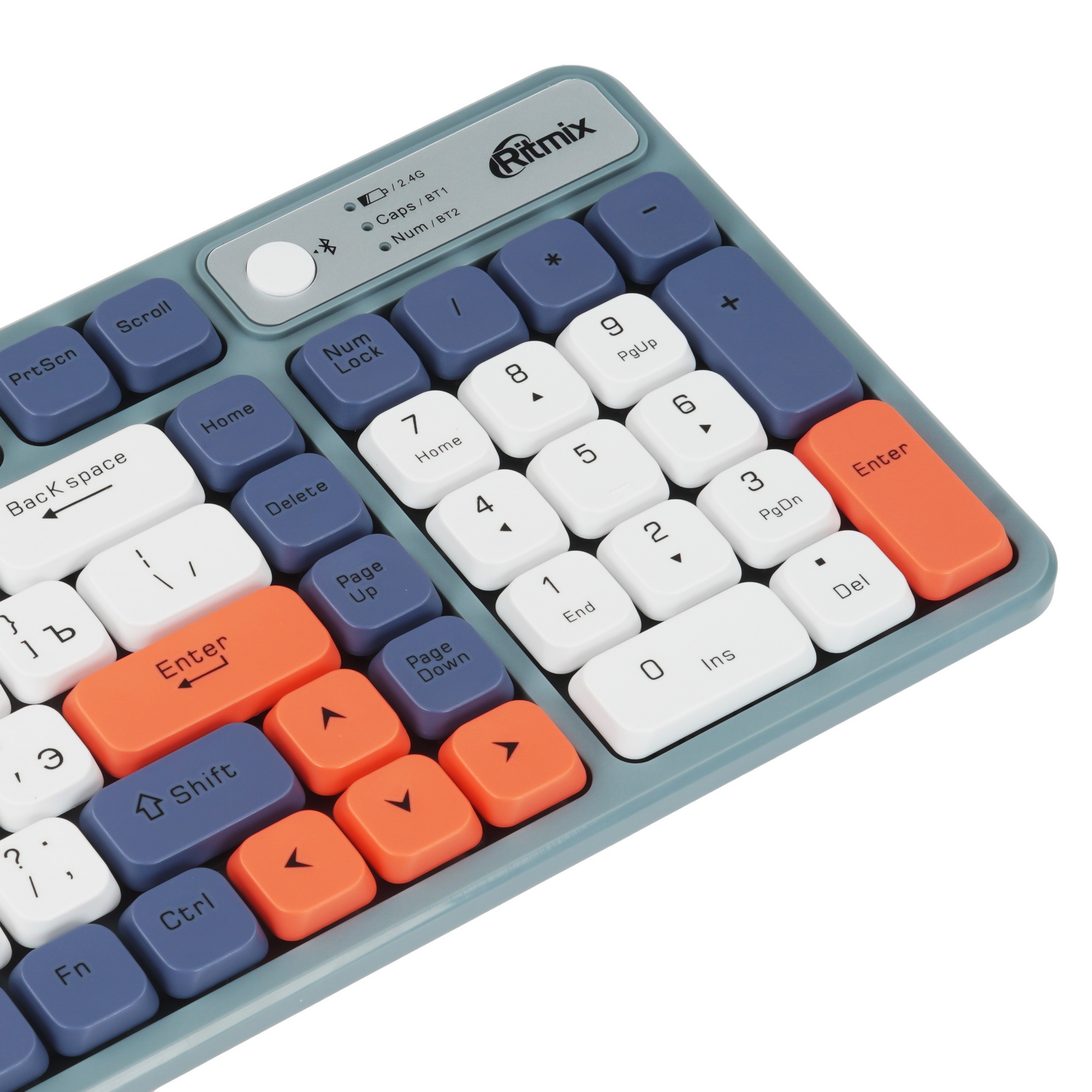 Клавиатура RITMIX RKB-504W серо-бело-красно-синий