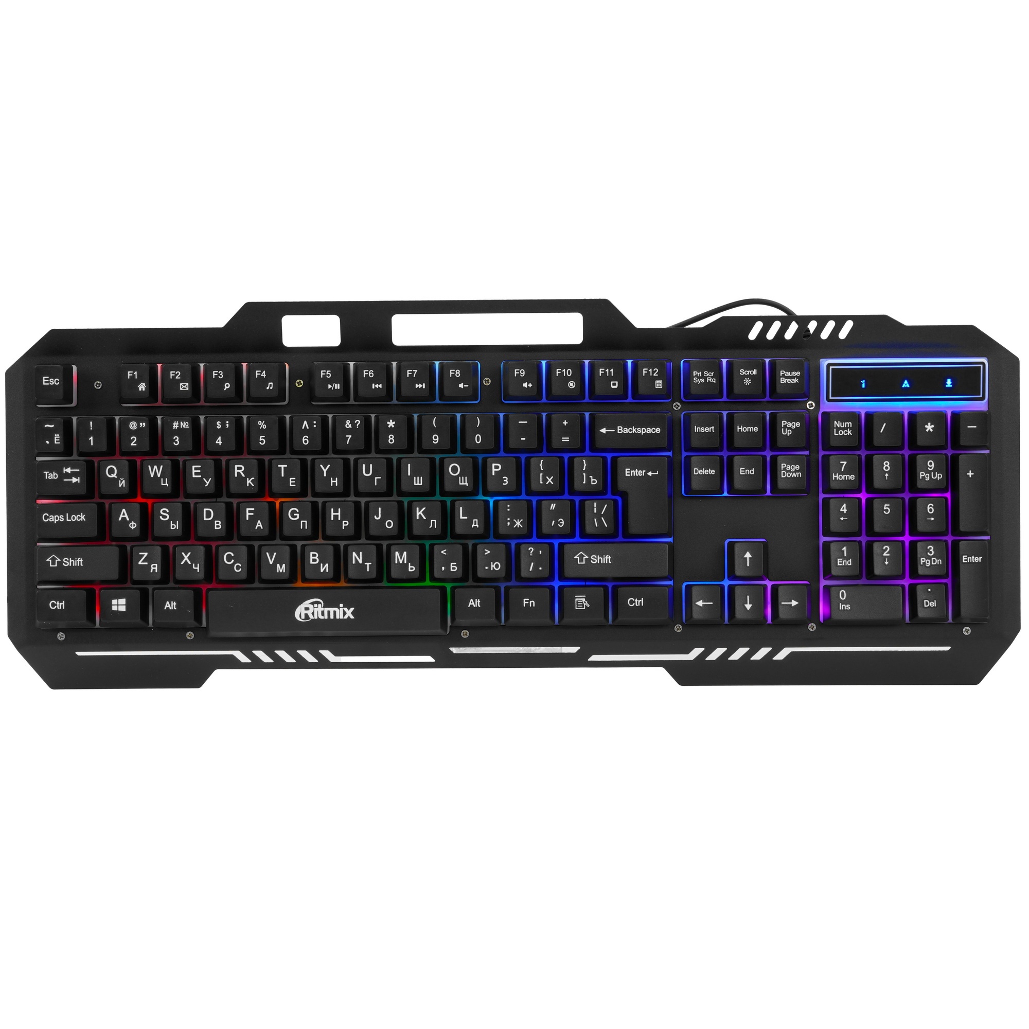 Клавиатура проводная Ritmix RKB-221BL черный