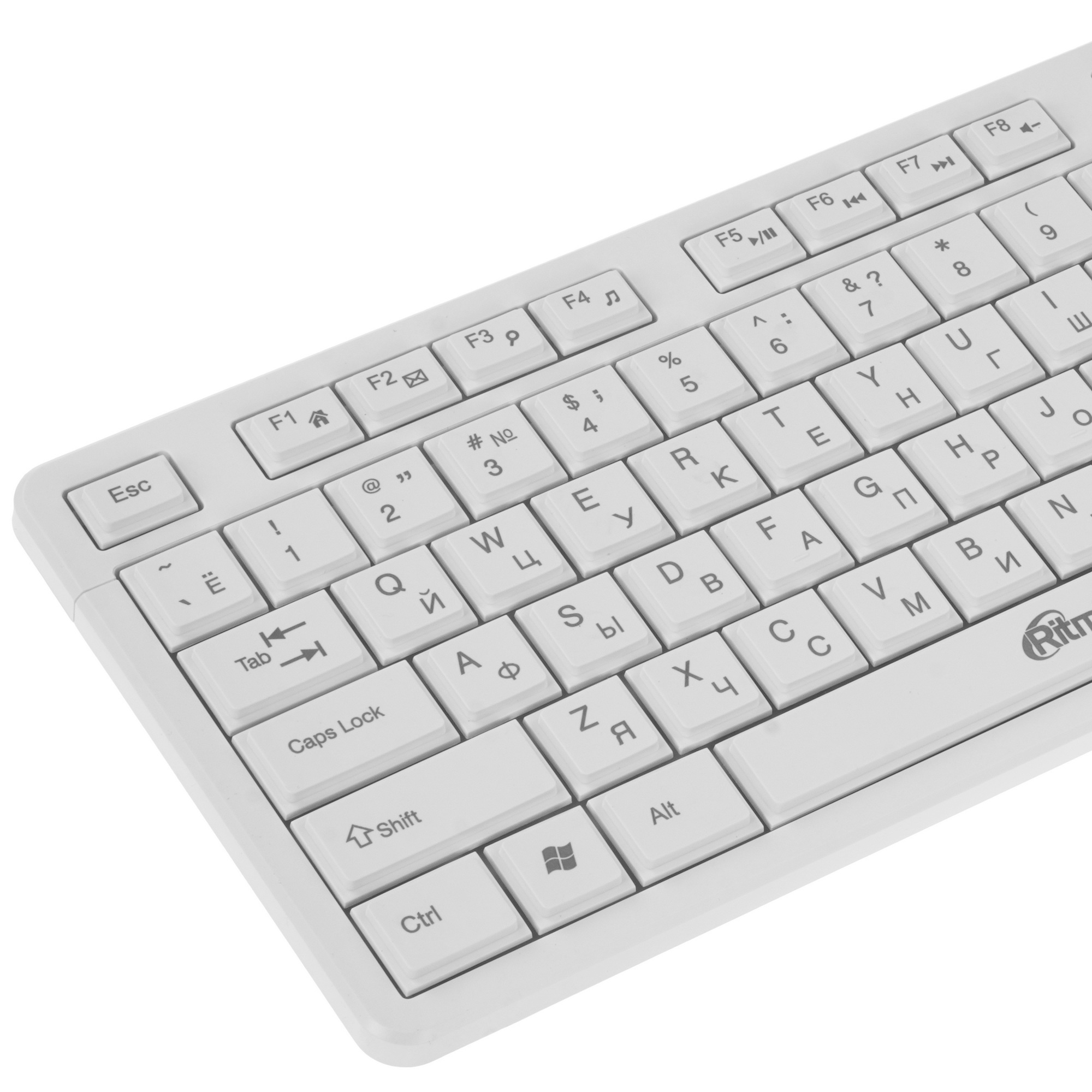 Клавиатура беспроводная Ritmix RKB-304W White