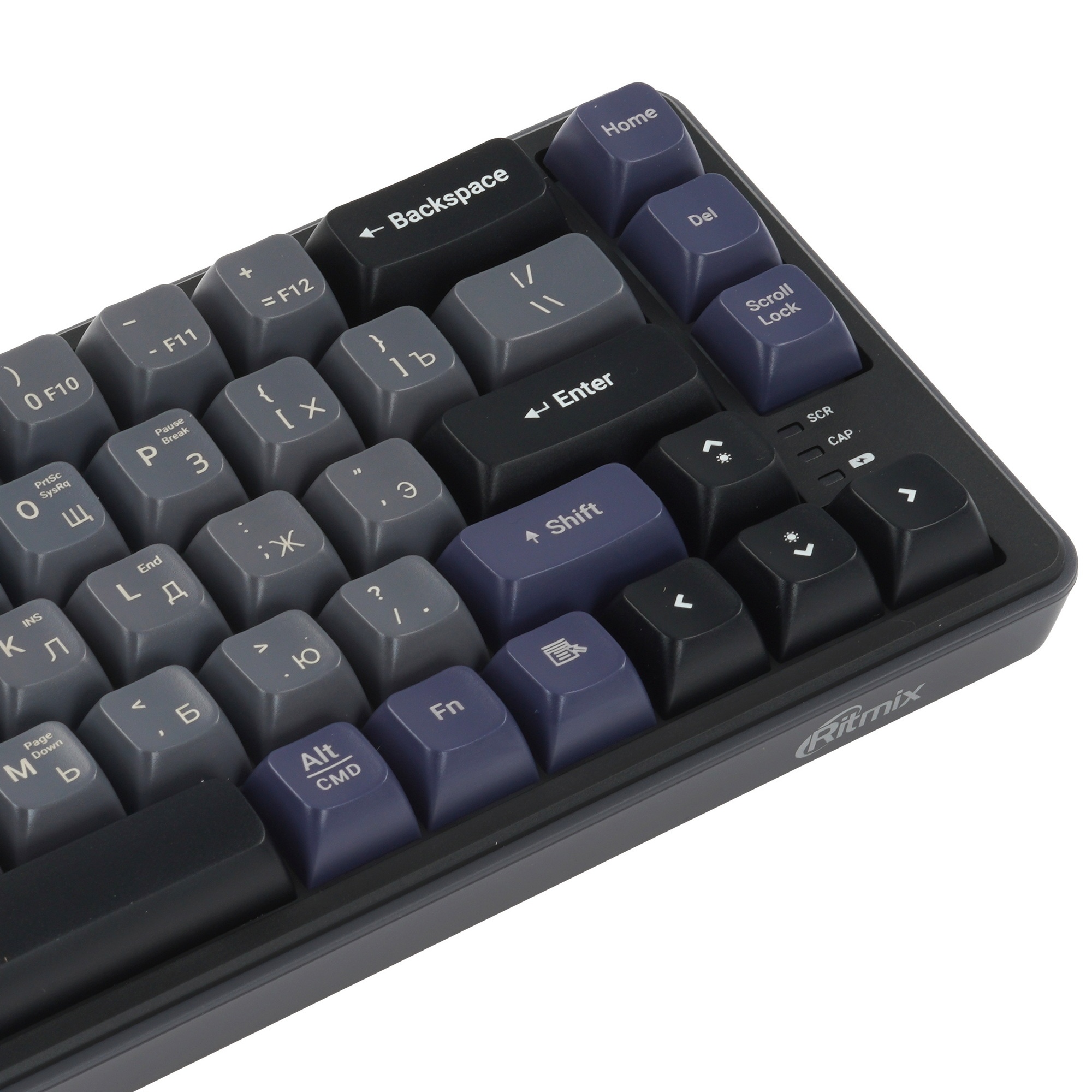 Клавиатура RITMIX RKB-868WBL Black чёрный-фиолетовый