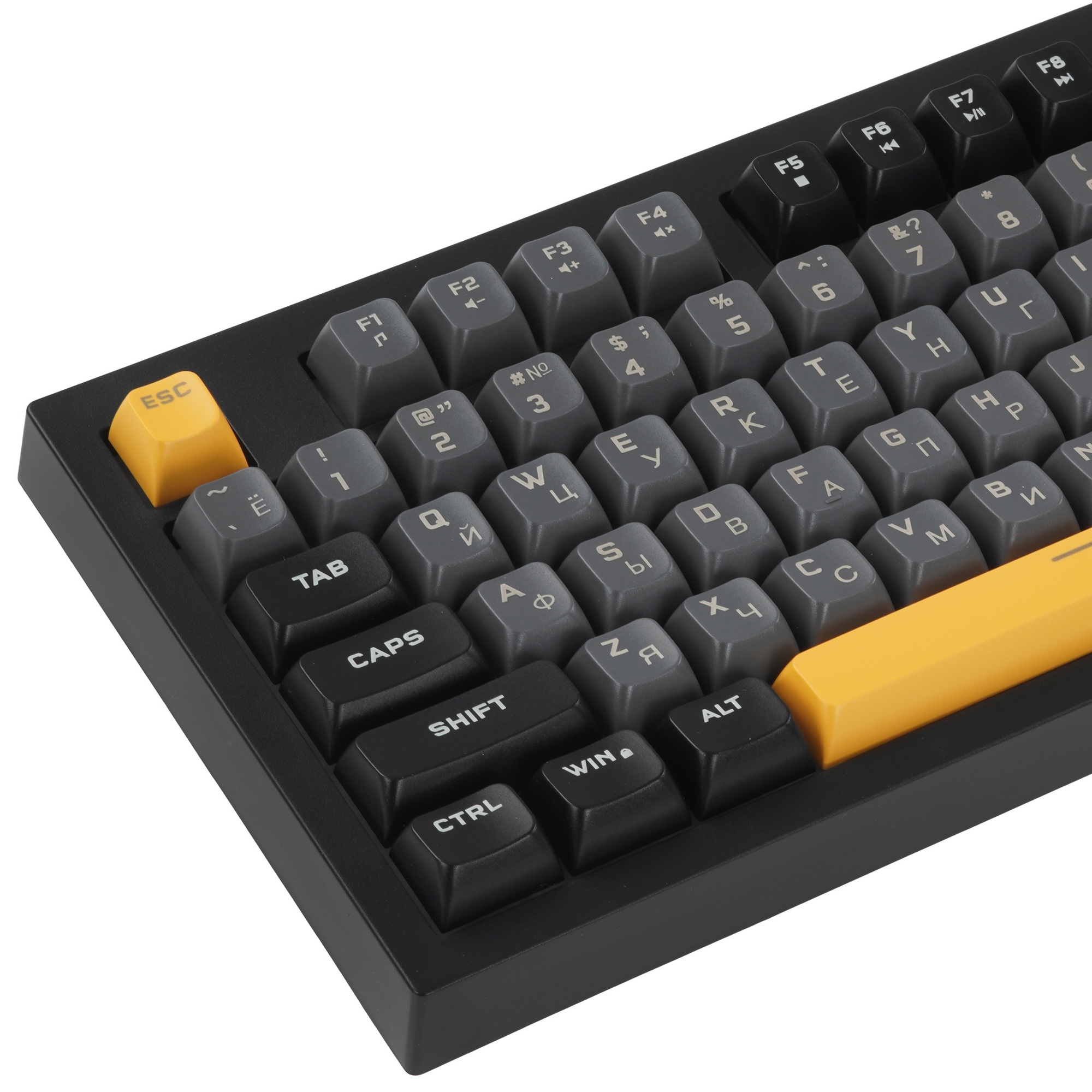 Клавиатура проводная Ritmix RKB-598BL Gray серый-голубой