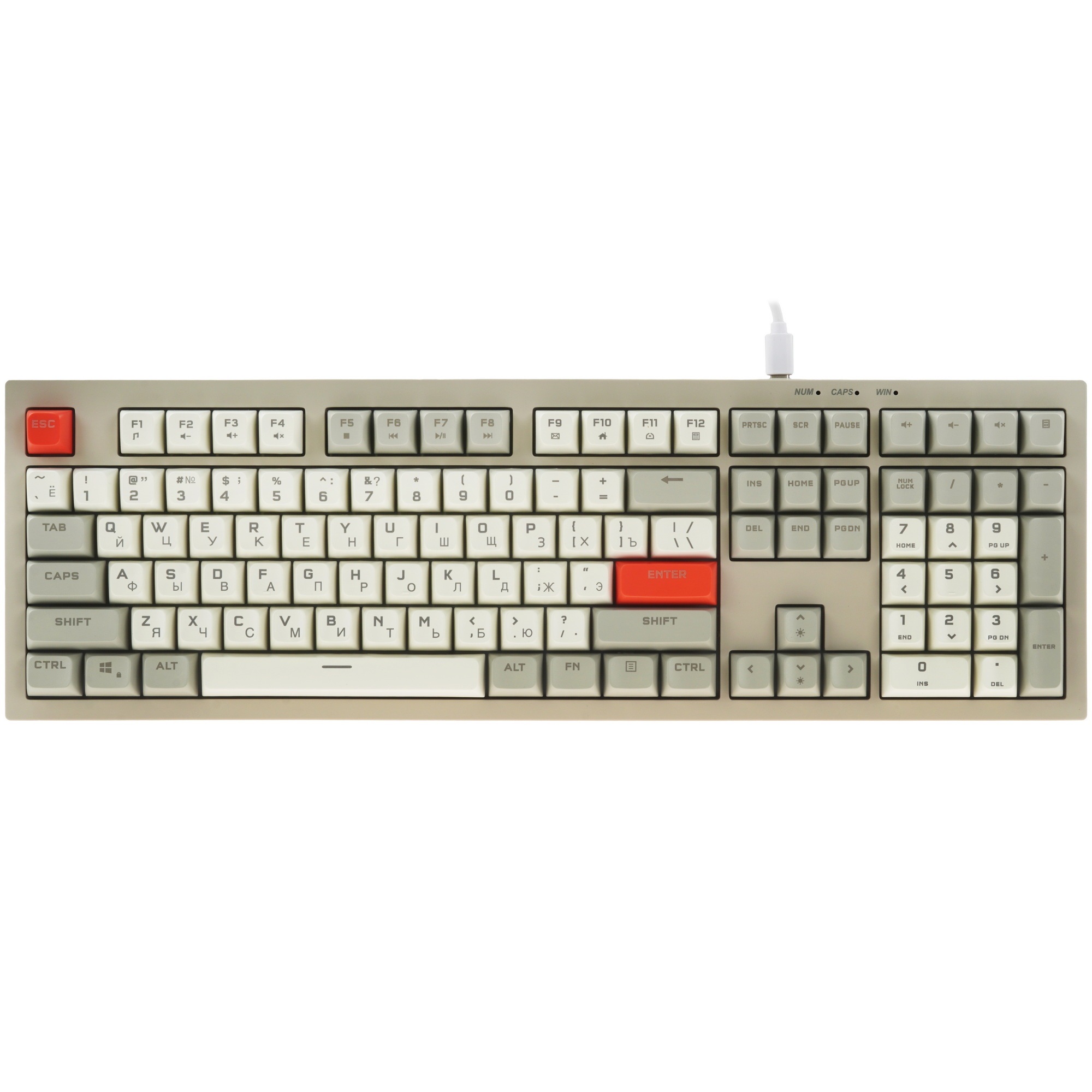 Клавиатура проводная Ritmix RKB-508BL Серый