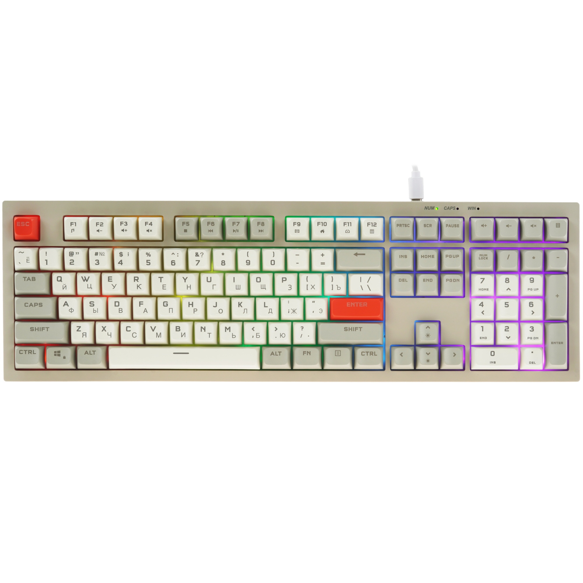 Клавиатура проводная Ritmix RKB-508BL Серый