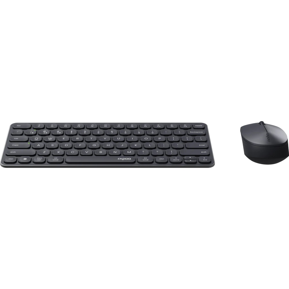 Комплект беспроводной клавиатура + мышь Rapoo 9010M, Bluetooth/Wireless, Темно-серый 6940056128546