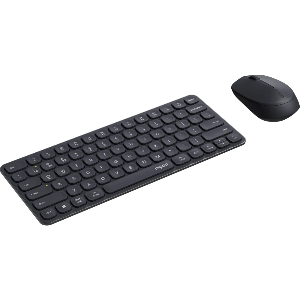 Комплект беспроводной клавиатура + мышь Rapoo 9010M, Bluetooth/Wireless, Темно-серый 6940056128546