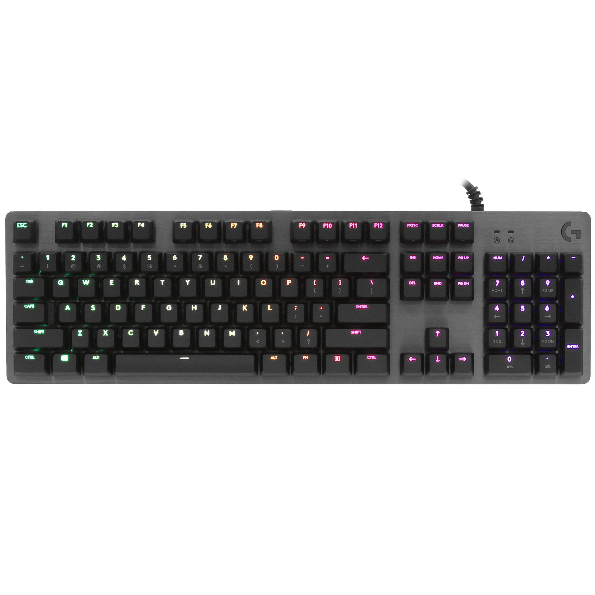 Клавиатура Logitech G512 Red Linear механическая черный USB Multimedia for gamer LED (920-009374)