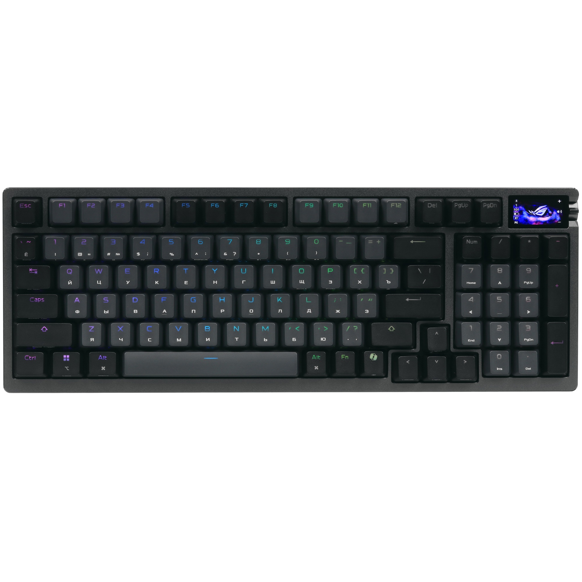 Клавиатура ASUS M901 ROG AZOTH 96 HE/BLK/HFXV2/RU/ABS/ ASUS M901 ROG AZOTH 96 HE/BLK/HFXV2/RU/ABS