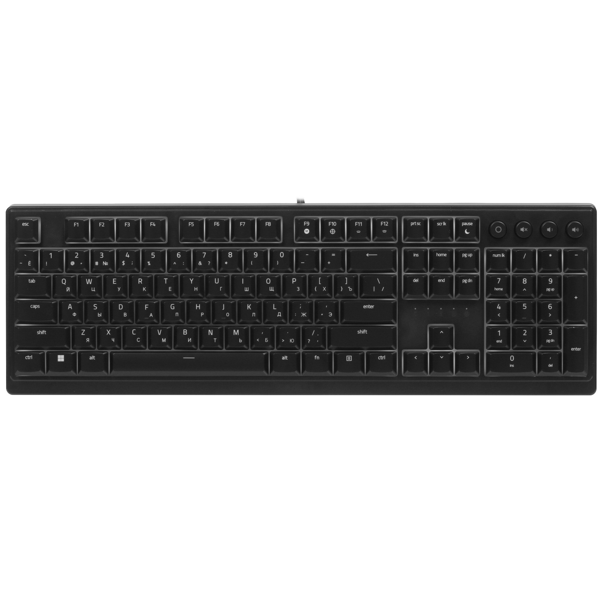 Клавиатура проводная игровая мембранная Razer Ornata V3,черный (RZ03-04460100-R3M1)