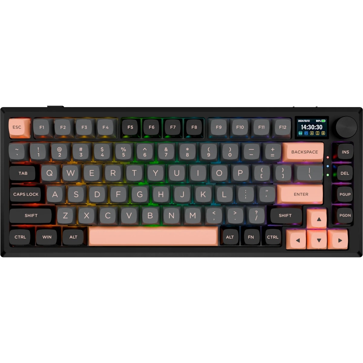 REDRAGON ECLIPSE PRO RU механическая клавиатура (BT/Radio/USB, RGB, Lion L switch, LCD дисплей, мета