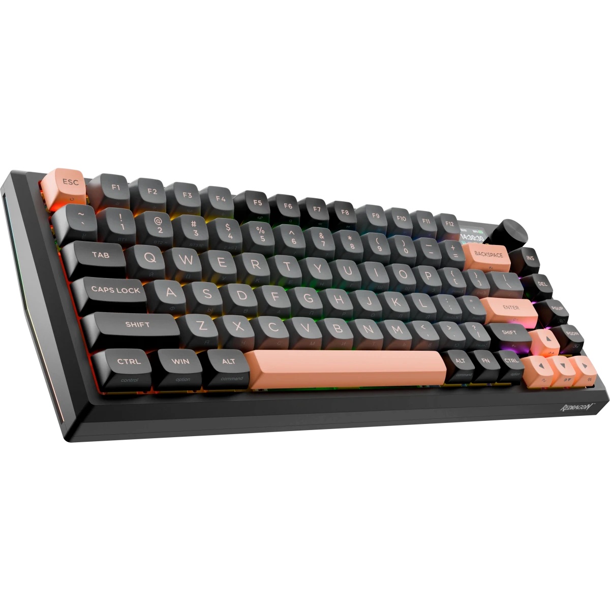 REDRAGON ECLIPSE PRO RU механическая клавиатура (BT/Radio/USB, RGB, Lion L switch, LCD дисплей, мета