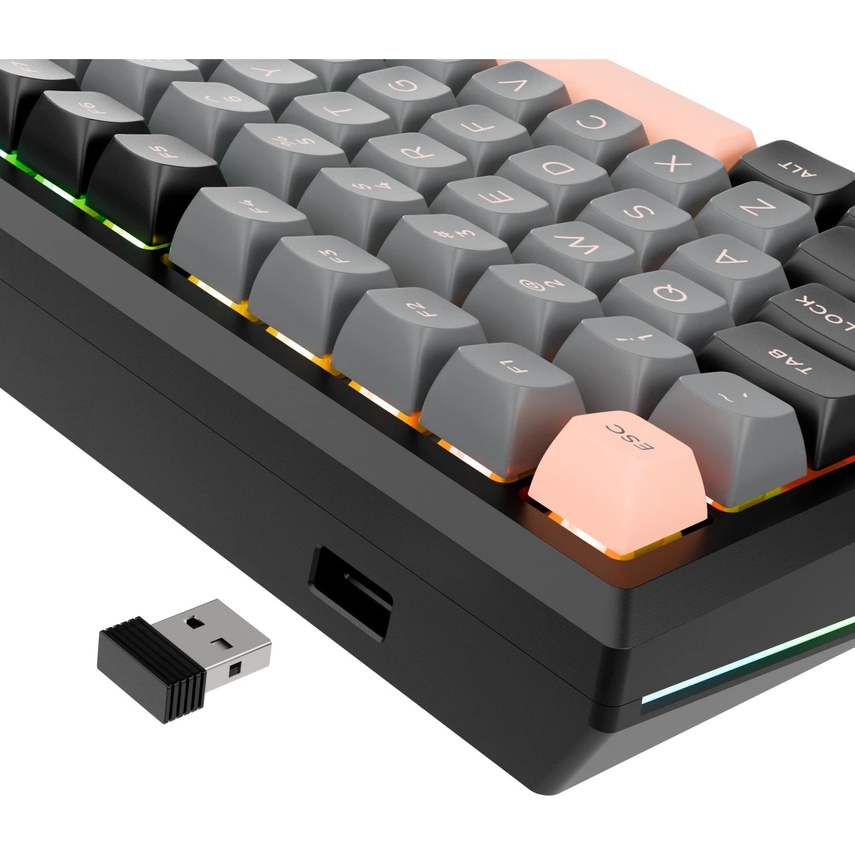 REDRAGON ECLIPSE PRO RU механическая клавиатура (BT/Radio/USB, RGB, Lion L switch, LCD дисплей, мета
