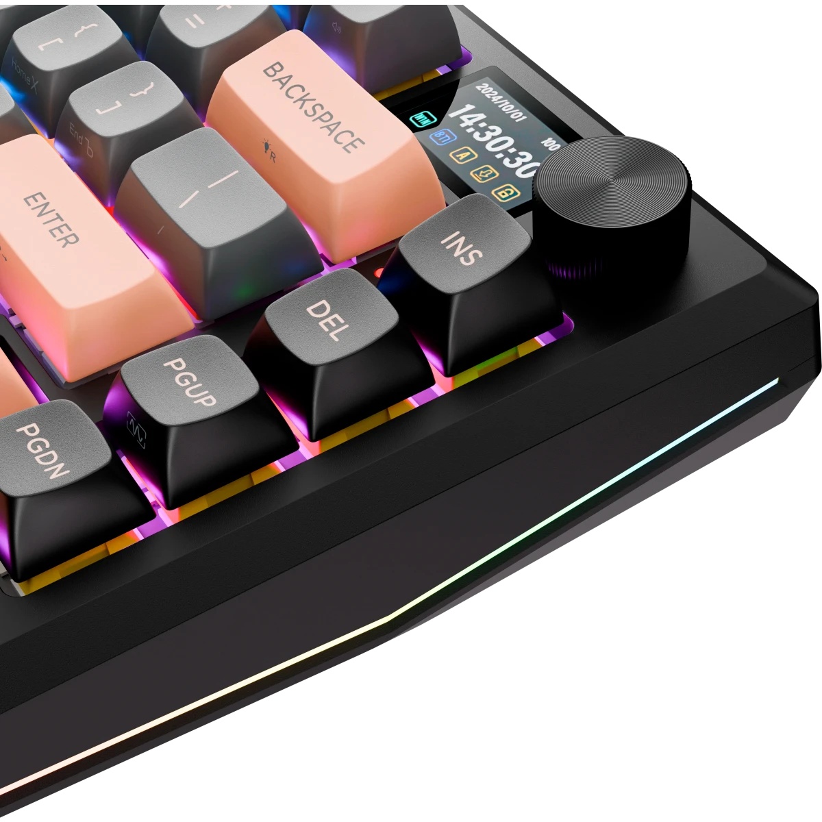 REDRAGON ECLIPSE PRO RU механическая клавиатура (BT/Radio/USB, RGB, Lion L switch, LCD дисплей, мета