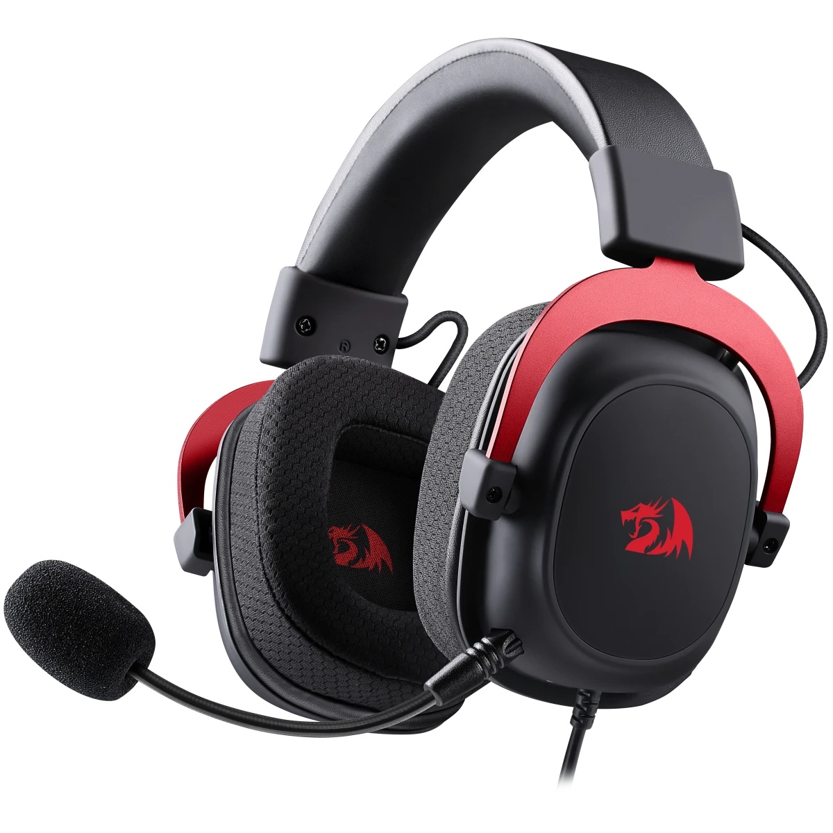 REDRAGON ZEUS CV игровая гарнитура (USB, 53 мм, 2.5 м. кабель, расширенный комплект, черная)