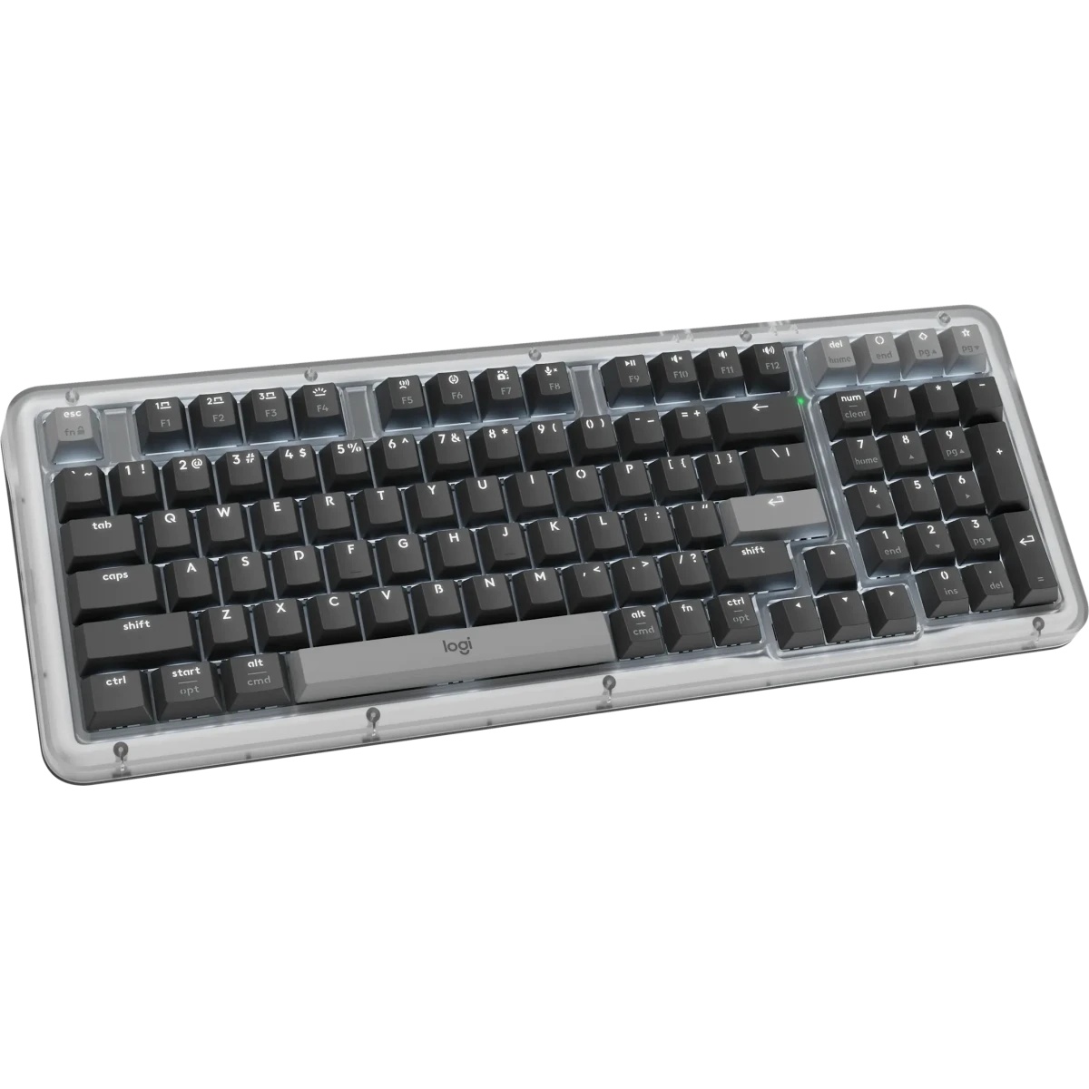 Клавиатура Logitech K98M механическая графитовый USB беспроводная BT/Radio Multimedia (подставка для