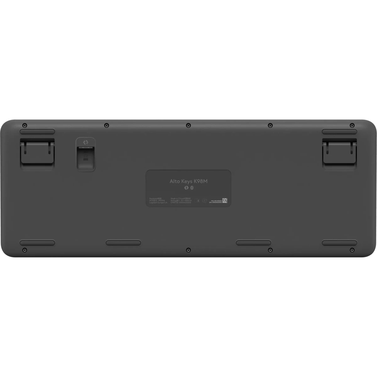 Клавиатура Logitech K98M механическая графитовый USB беспроводная BT/Radio Multimedia (подставка для