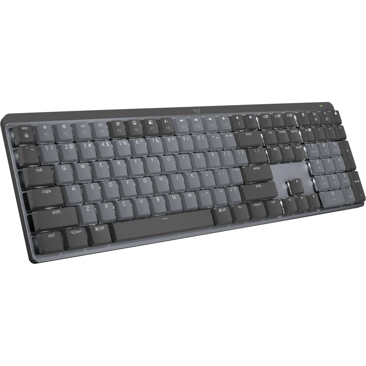 Клавиатура Logitech MX Mechanical механическая черный USB беспроводная BT/Radio slim LED (920-010766