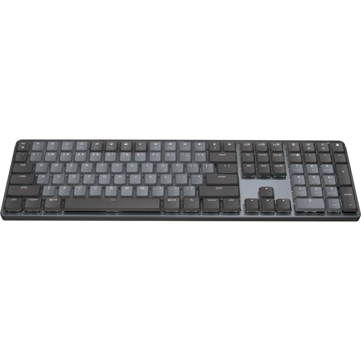 Клавиатура Logitech MX Mechanical механическая черный USB беспроводная BT/Radio slim LED (920-010766