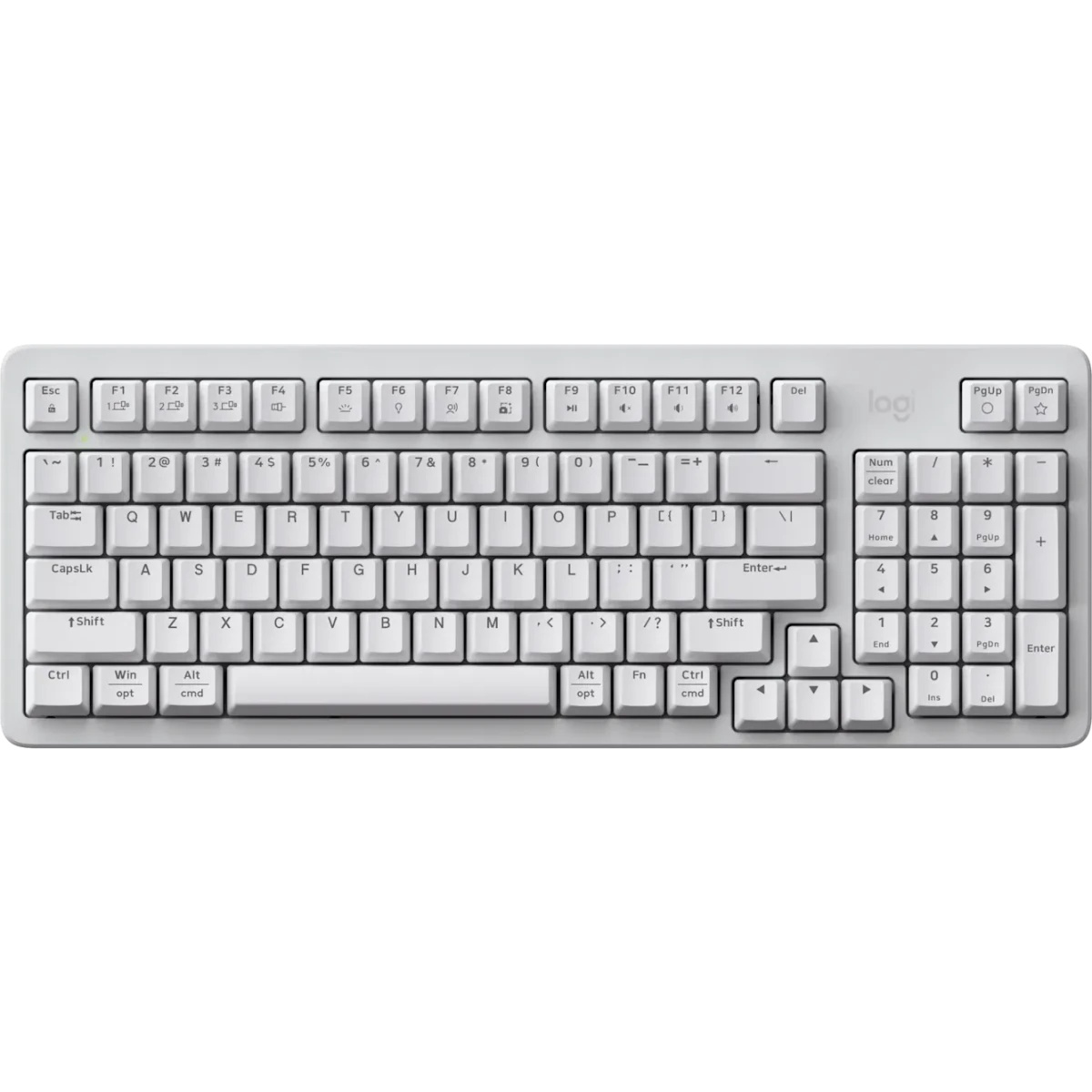 Клавиатура Logitech K868 механическая белый USB беспроводная BT/Radio (920-013913)
