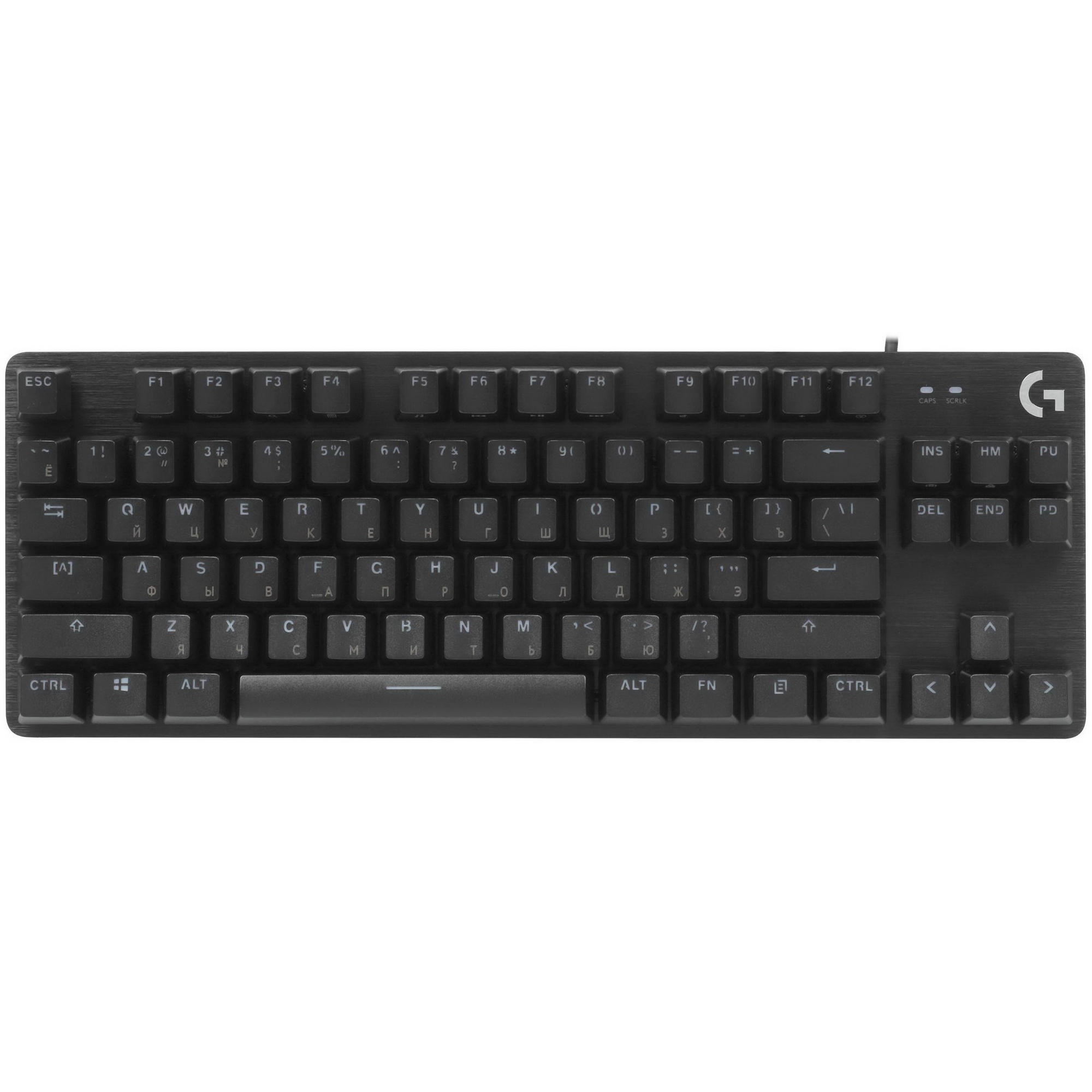 Клавиатура Logitech G413 TKL механическая черный USB for gamer LED