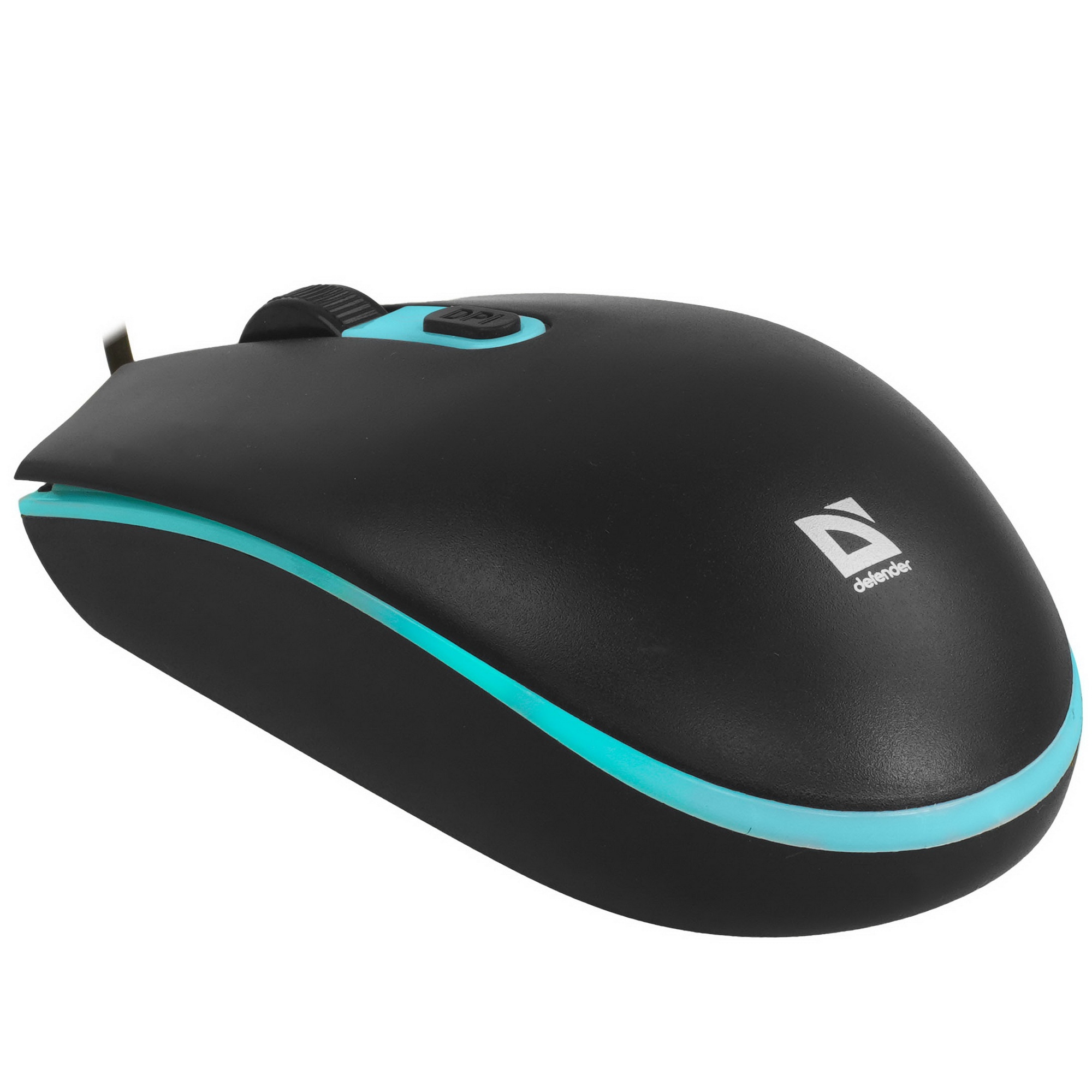 Мышь проводная Defender Dot MB-986 черный, 1600 dpi, USB, кнопки - 4