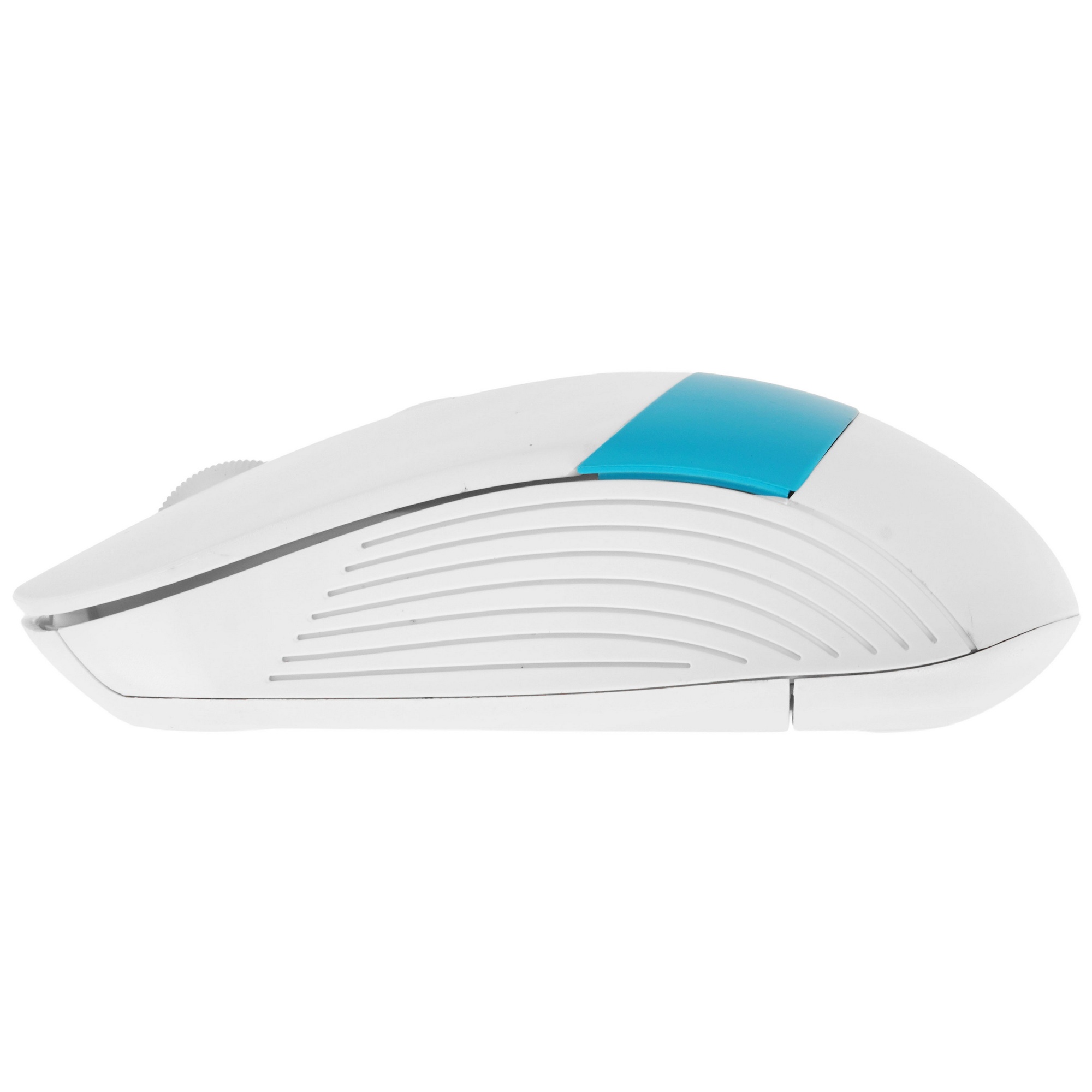 Мышь беспроводная Oklick 310MW белый/синий, 3200 dpi, радиоканал, USB, кнопки - 4