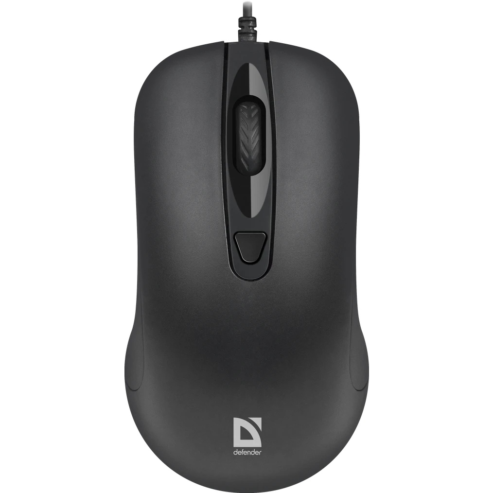 Мышь проводная Defender Classic MB-230 черный, 1600 dpi, USB, кнопки - 4
