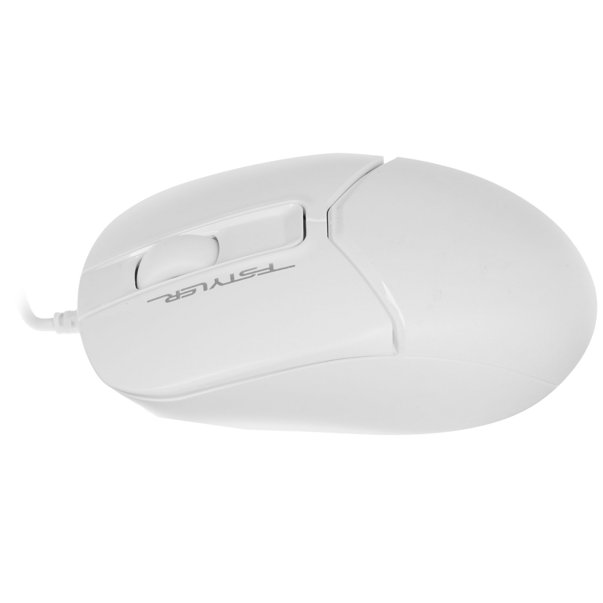 Мышь проводная A4Tech Fstyler FM12S белый, 1200 dpi, USB, кнопки - 3