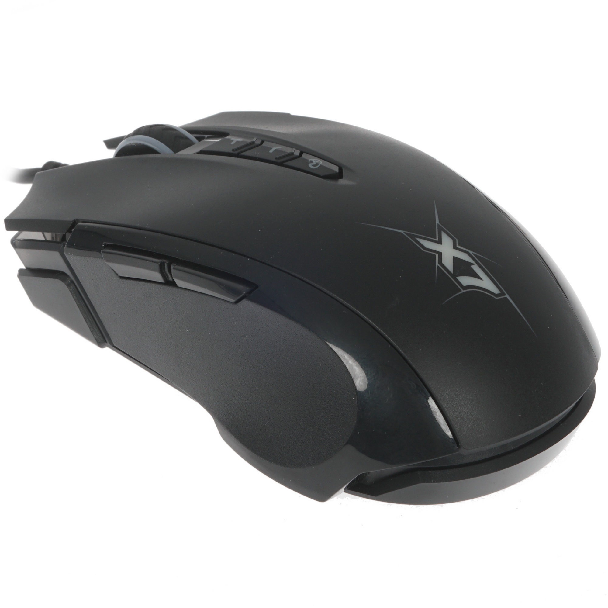 Мышь проводная A4Tech X89 черный, 2400 dpi, USB, кнопки - 8