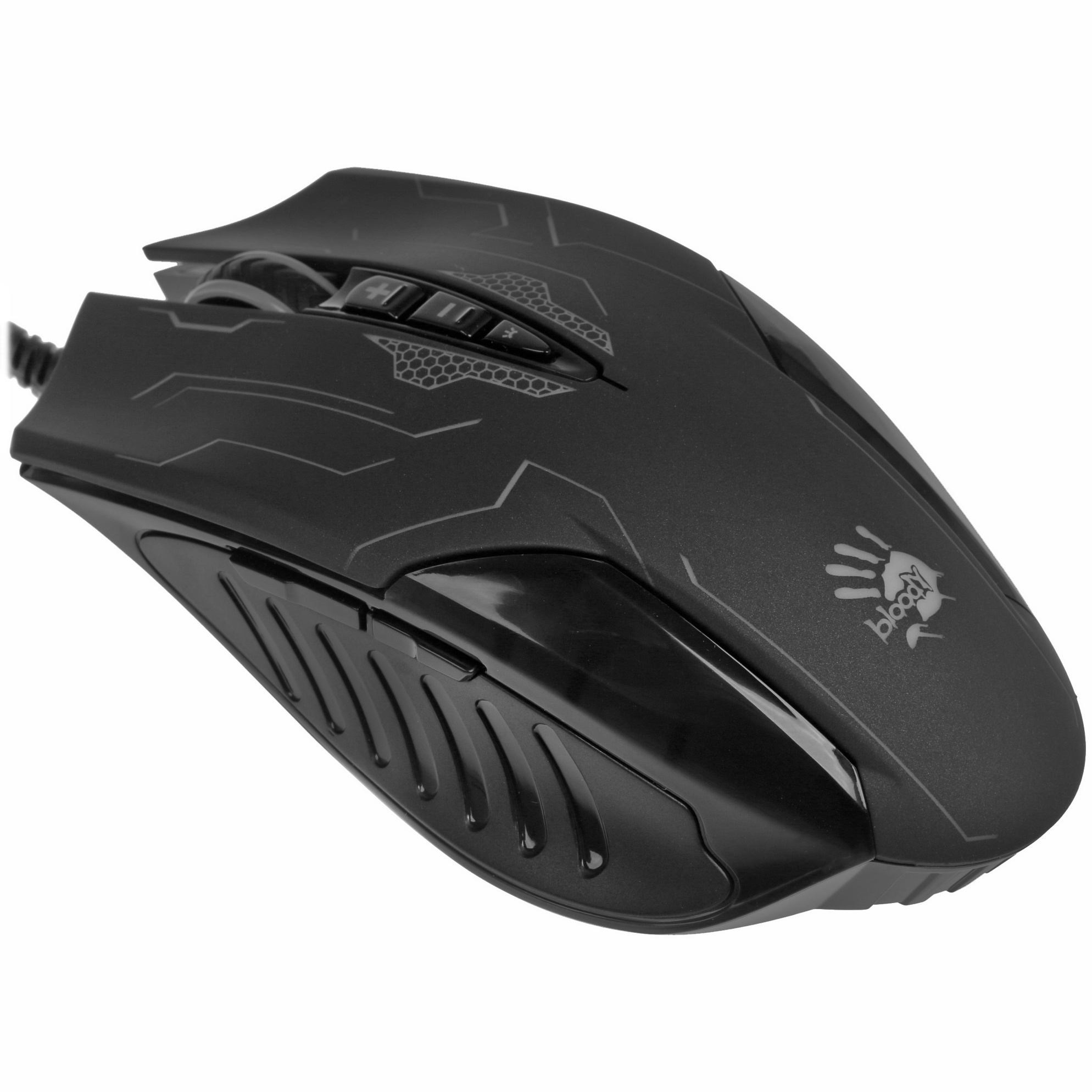 Мышь проводная A4Tech Bloody Q51 черный, 3200 dpi, USB, кнопки - 8