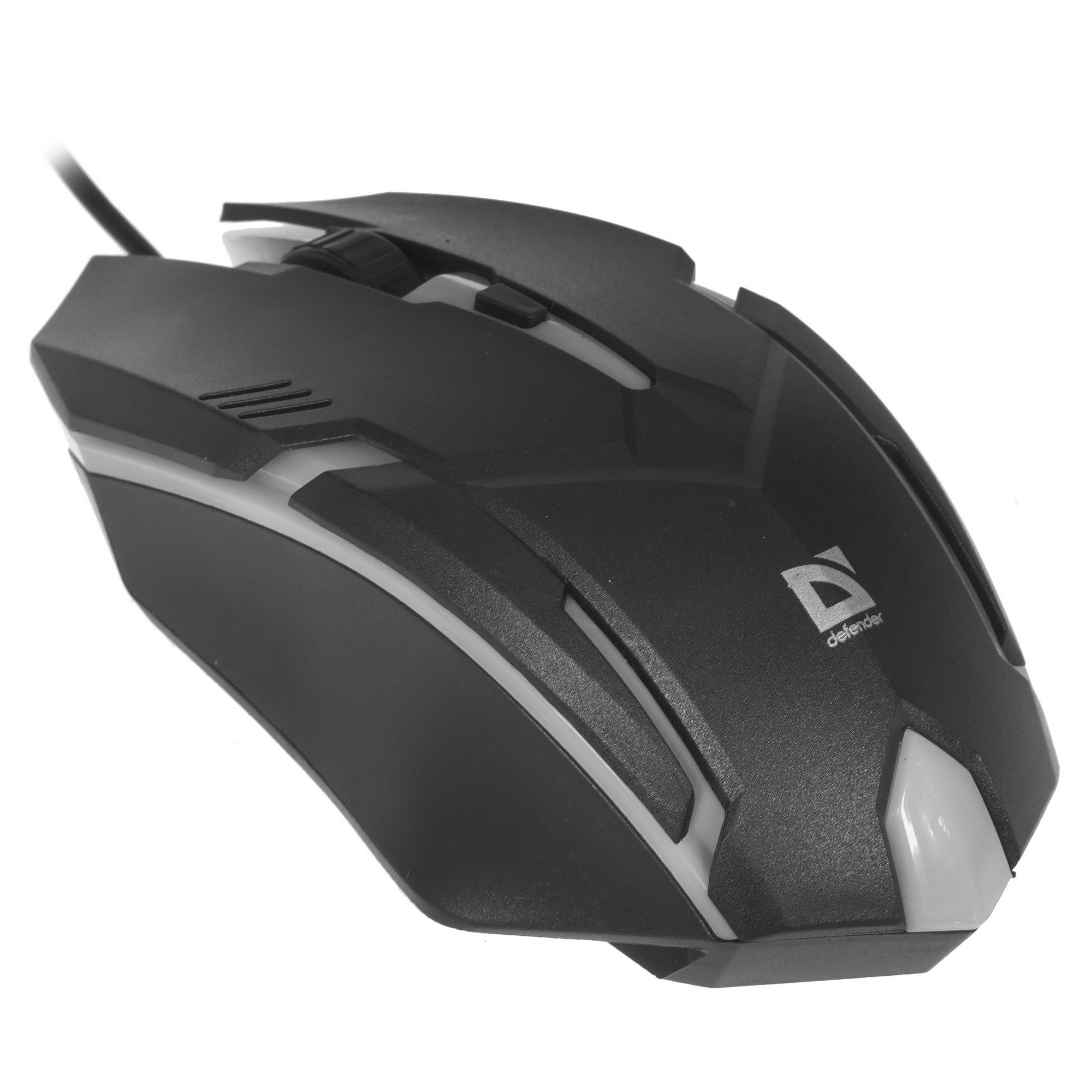 Мышь проводная Defender Cyber MB-560L черный, 1200 dpi, USB, кнопки - 3