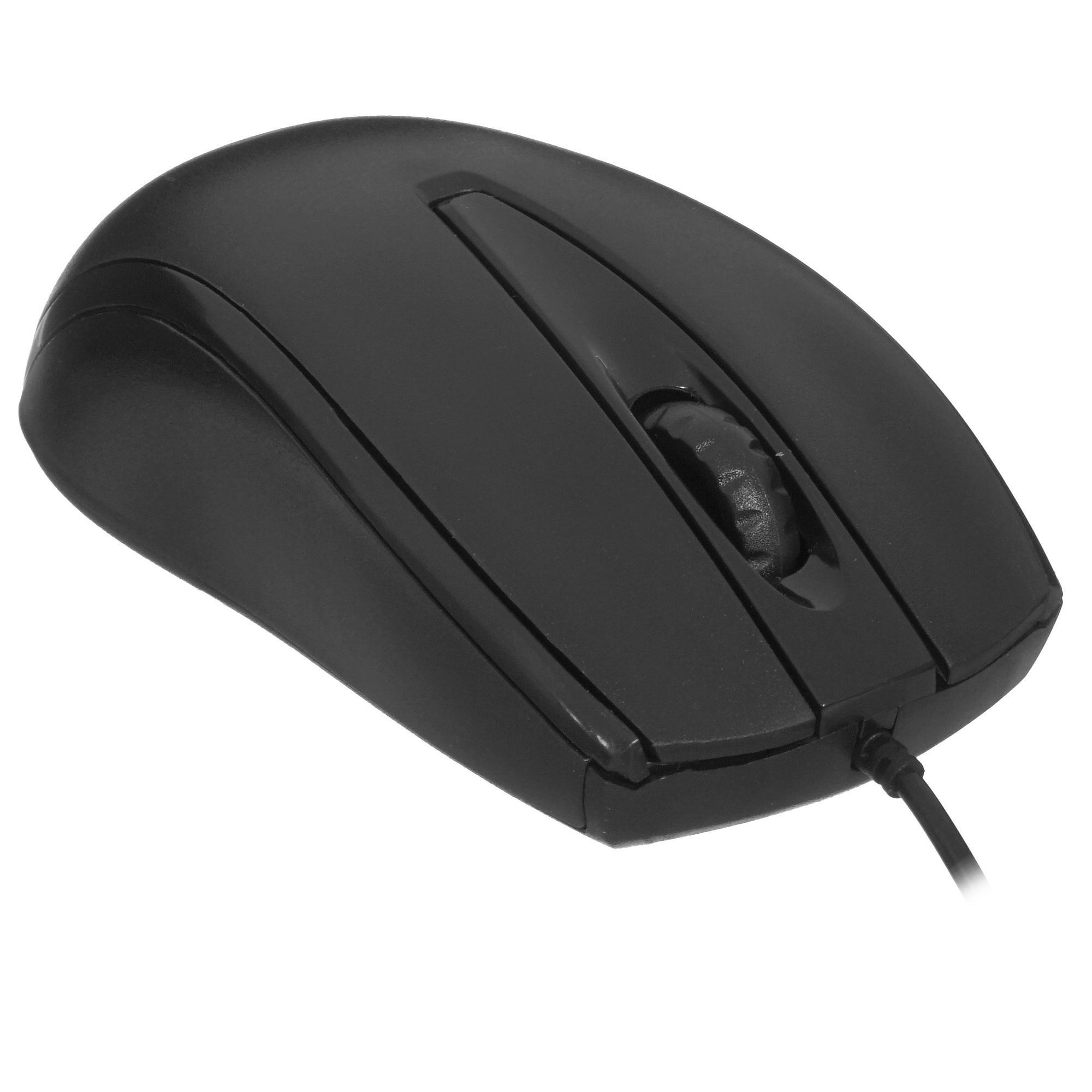 Мышь проводная Oklick 385M черный, 1000 dpi, USB, кнопки - 3