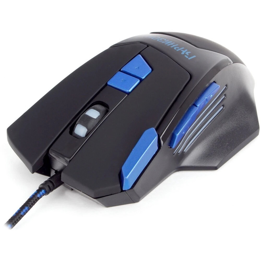 Мышь проводная Гарнизон GM-770G черный, 2400 dpi, USB, кнопки - 8