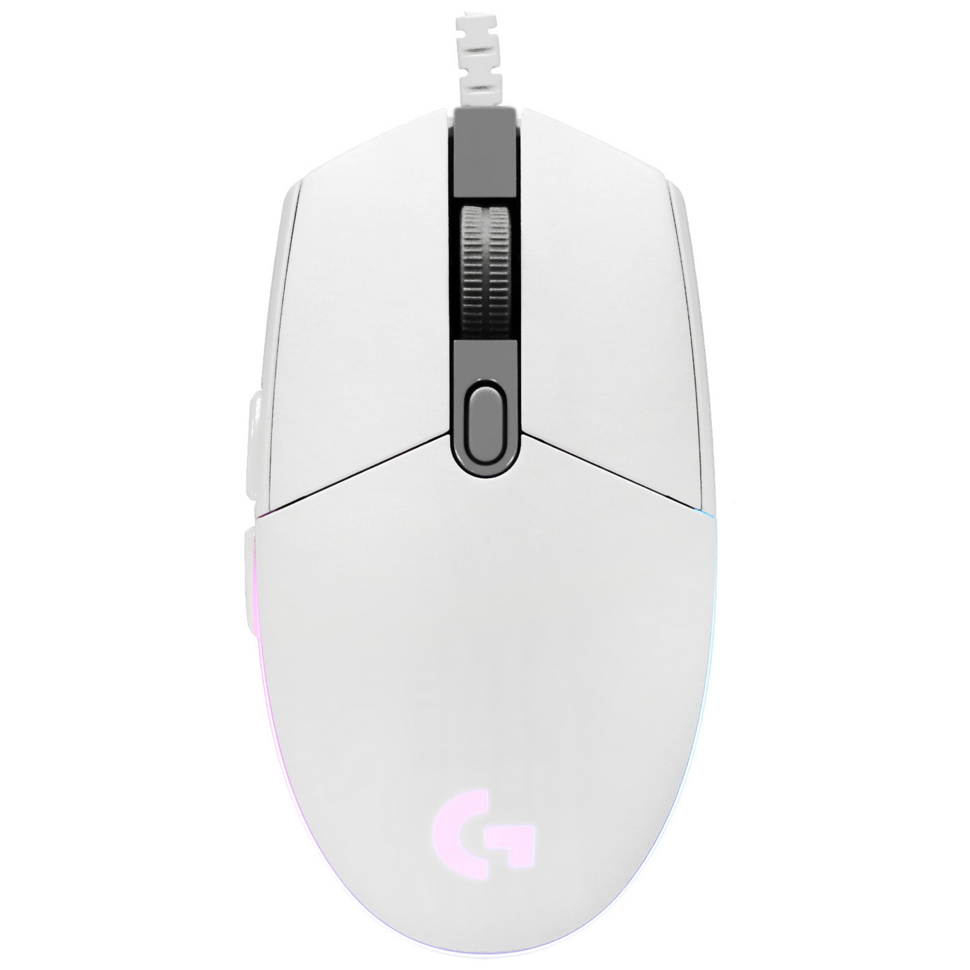Мышь проводная Logitech G102 LIGHTSYNC белый, 8000 dpi, USB, кнопки - 6