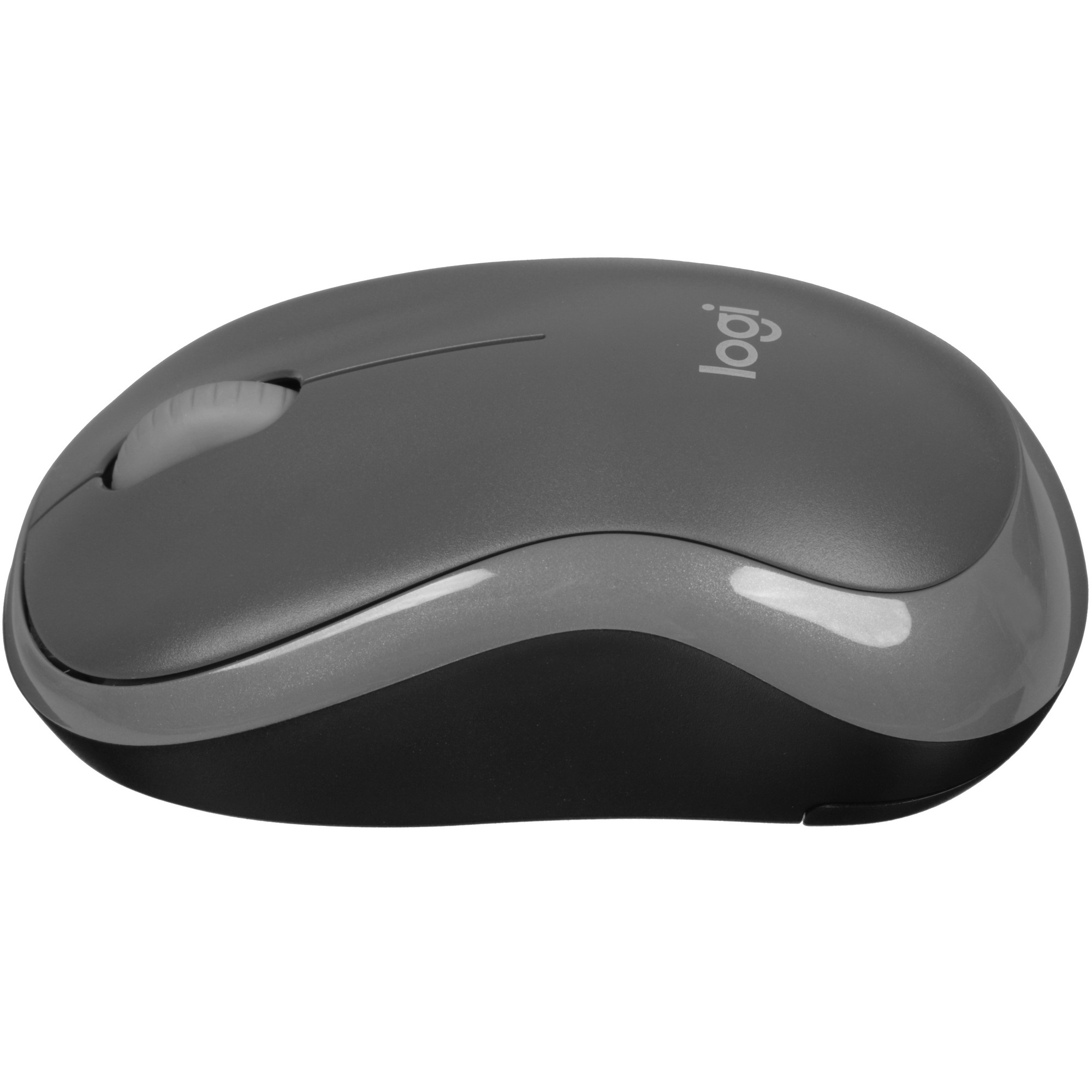 Мышь беспроводная Logitech M186 черный/серый, 1000 dpi, радиоканал, USB, кнопки - 3