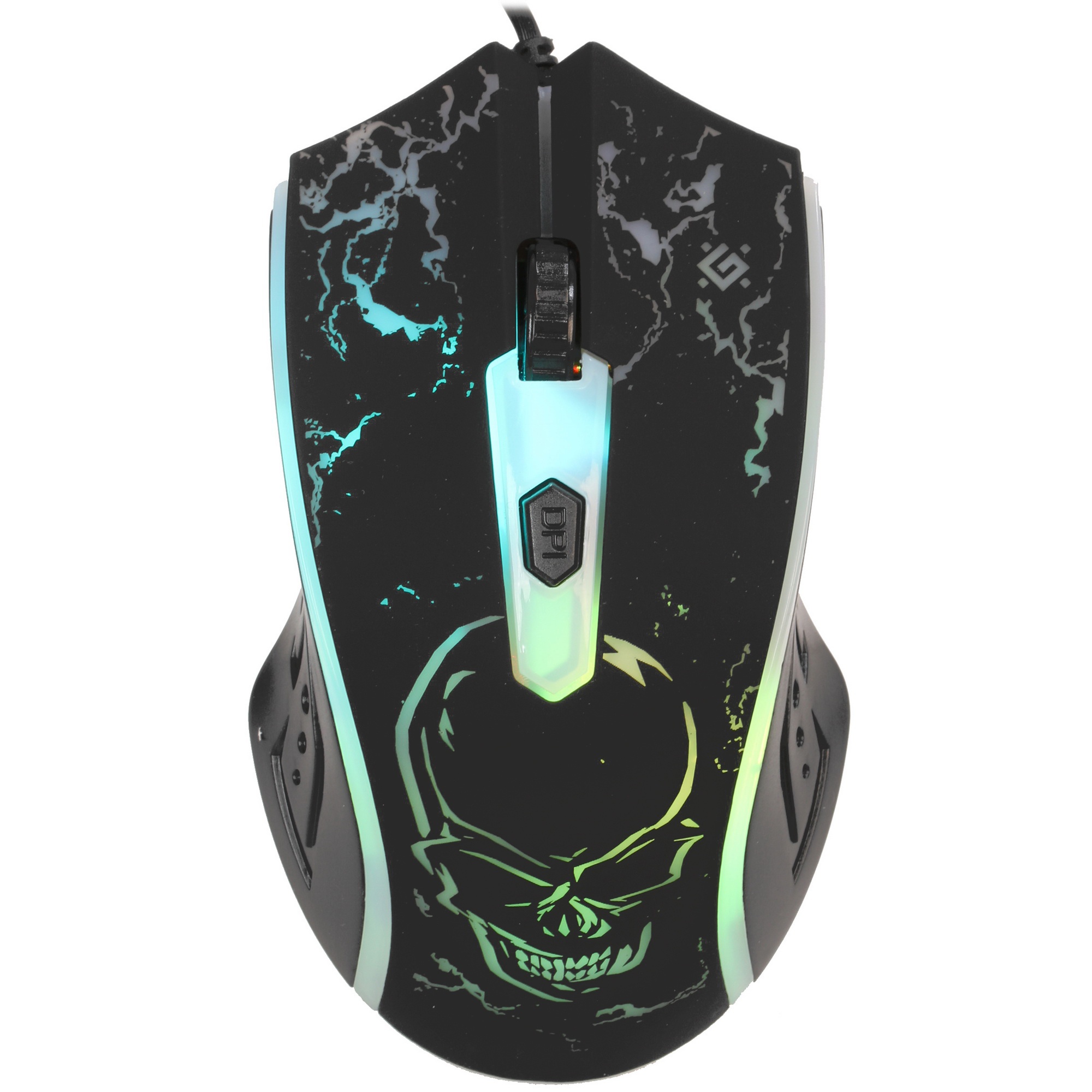 Мышь проводная Defender Overmatch GM-069 черный, 2400 dpi, USB, кнопки - 4