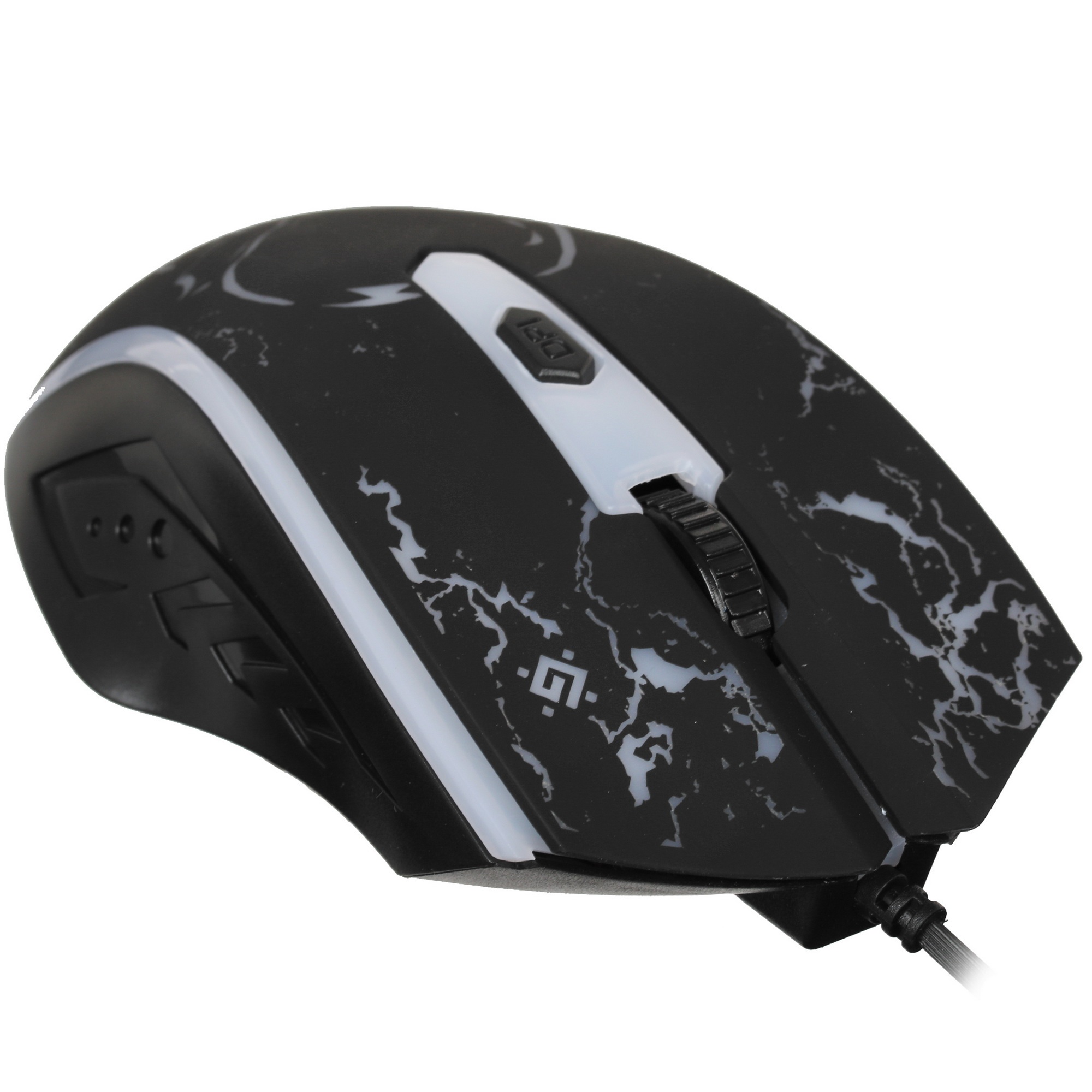 Мышь проводная Defender Overmatch GM-069 черный, 2400 dpi, USB, кнопки - 4