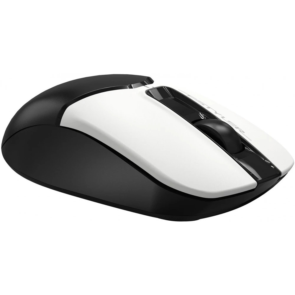 Мышь беспроводная A4Tech Fstyler FG12 белый/черный, 1200 dpi, радиоканал, USB, кнопки - 3
