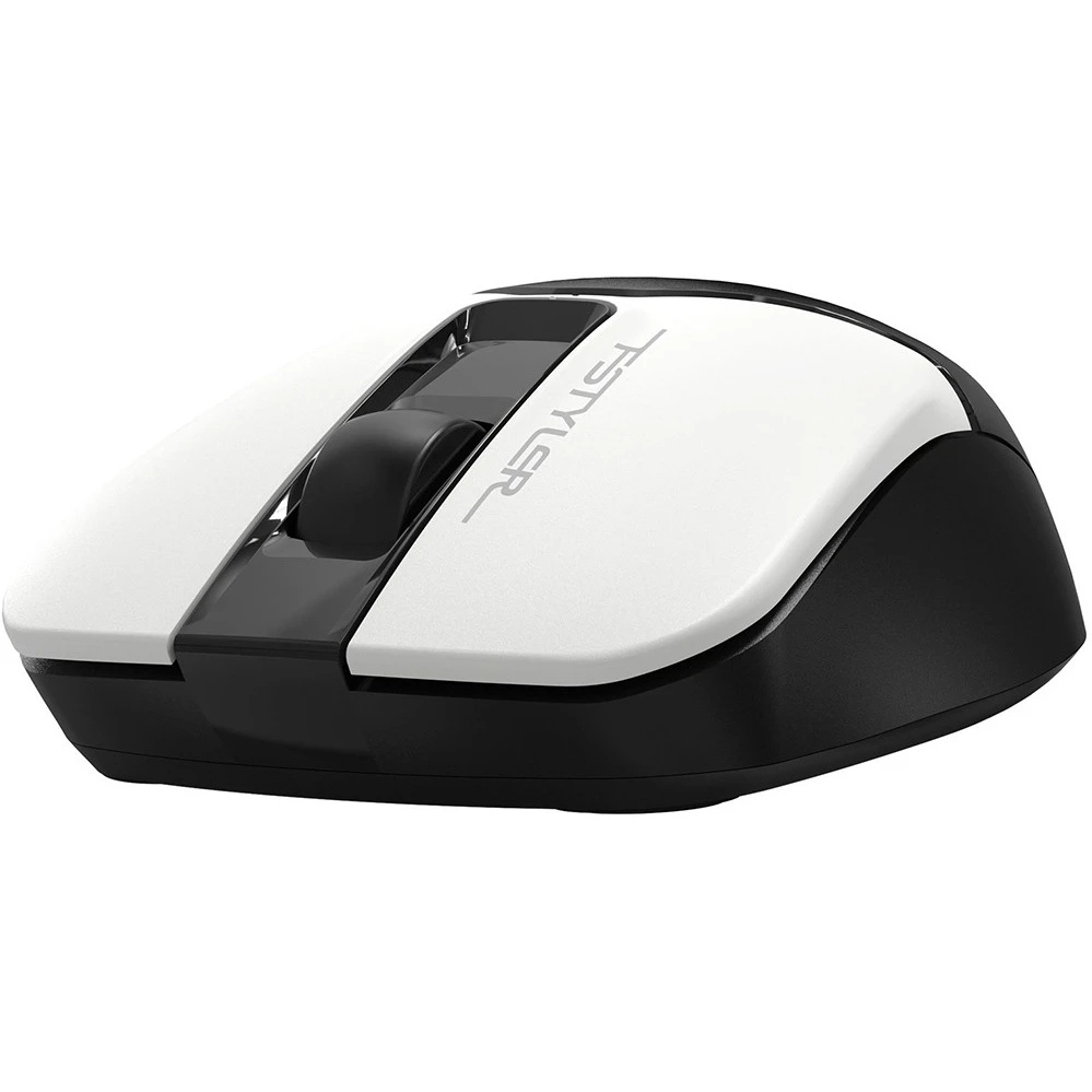 Мышь беспроводная A4Tech Fstyler FG12 белый/черный, 1200 dpi, радиоканал, USB, кнопки - 3