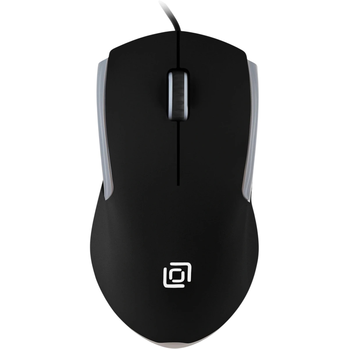 Мышь проводная Oklick 245M черный, 1000 dpi, USB, кнопки - 3