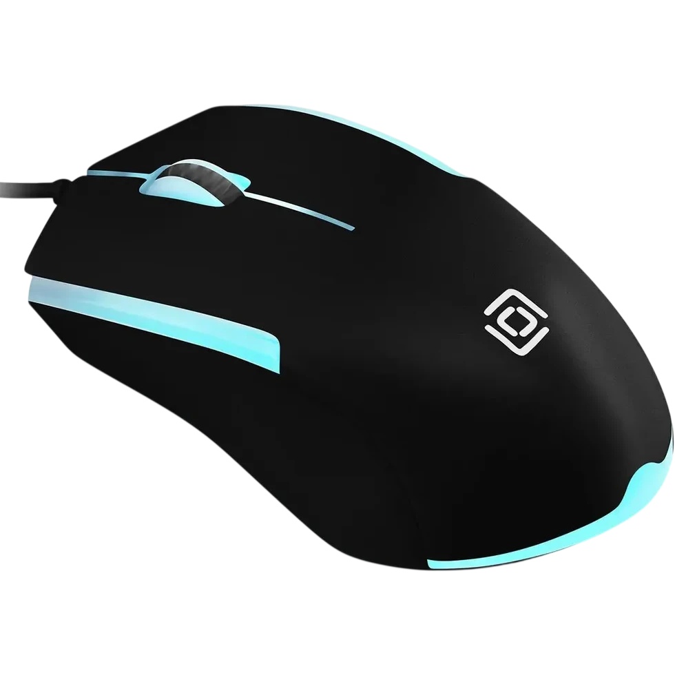 Мышь проводная Oklick 245M черный, 1000 dpi, USB, кнопки - 3
