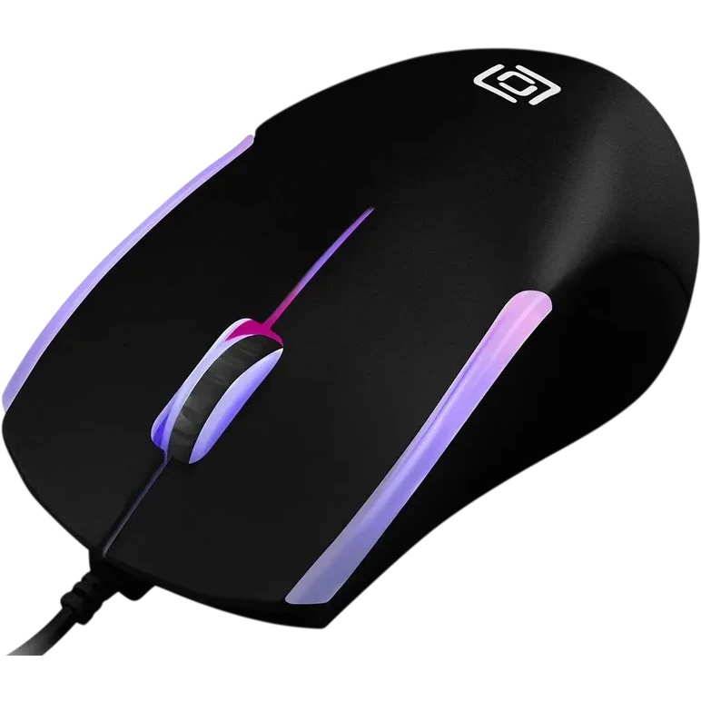 Мышь проводная Oklick 245M черный, 1000 dpi, USB, кнопки - 3