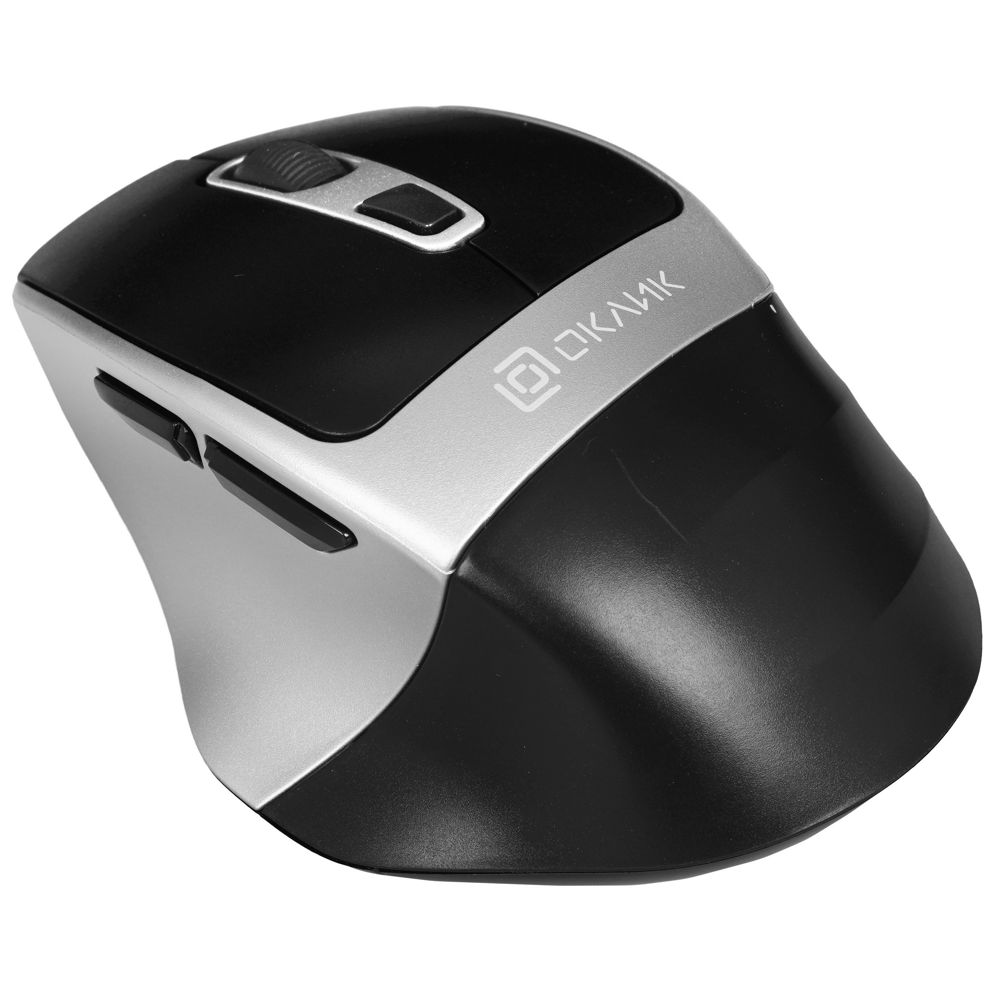 Мышь беспроводная Oklick 516MW черный/серебристый, 1600 dpi, радиоканал, Bluetooth, USB, кнопки - 6