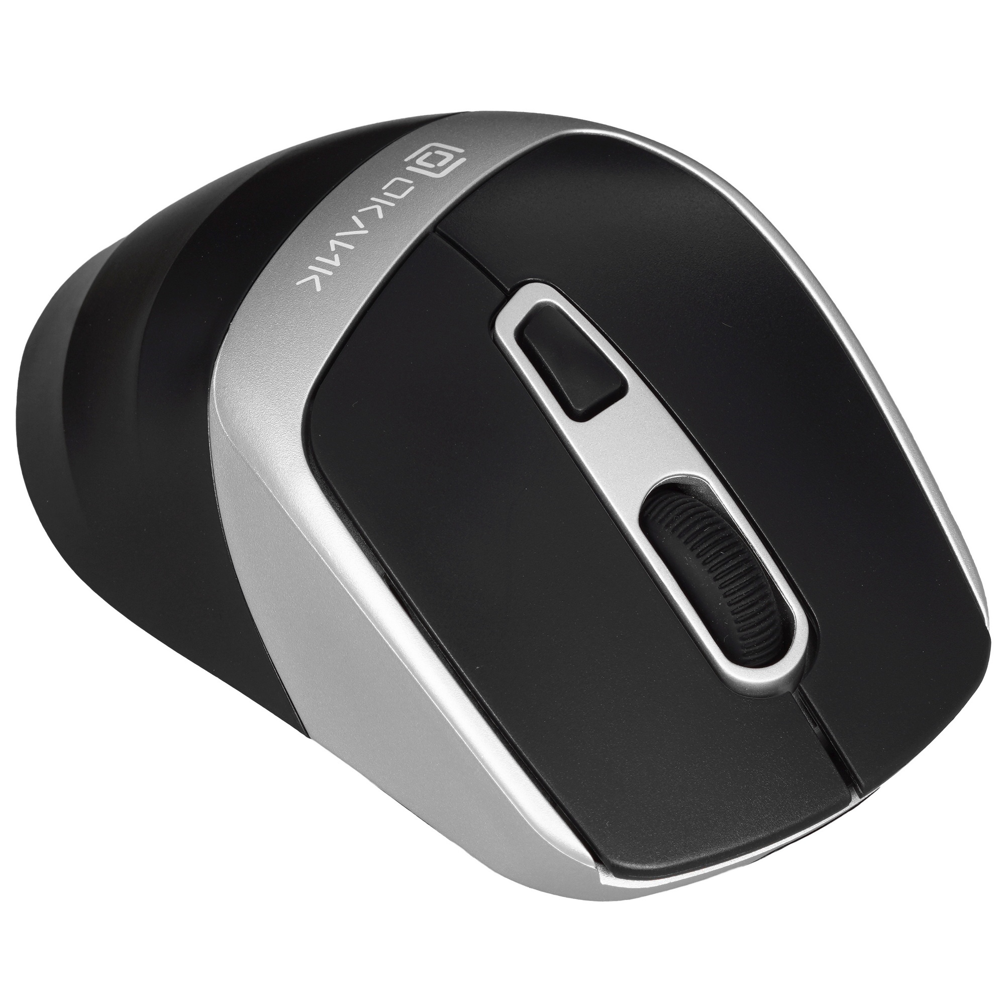 Мышь беспроводная Oklick 516MW черный/серебристый, 1600 dpi, радиоканал, Bluetooth, USB, кнопки - 6