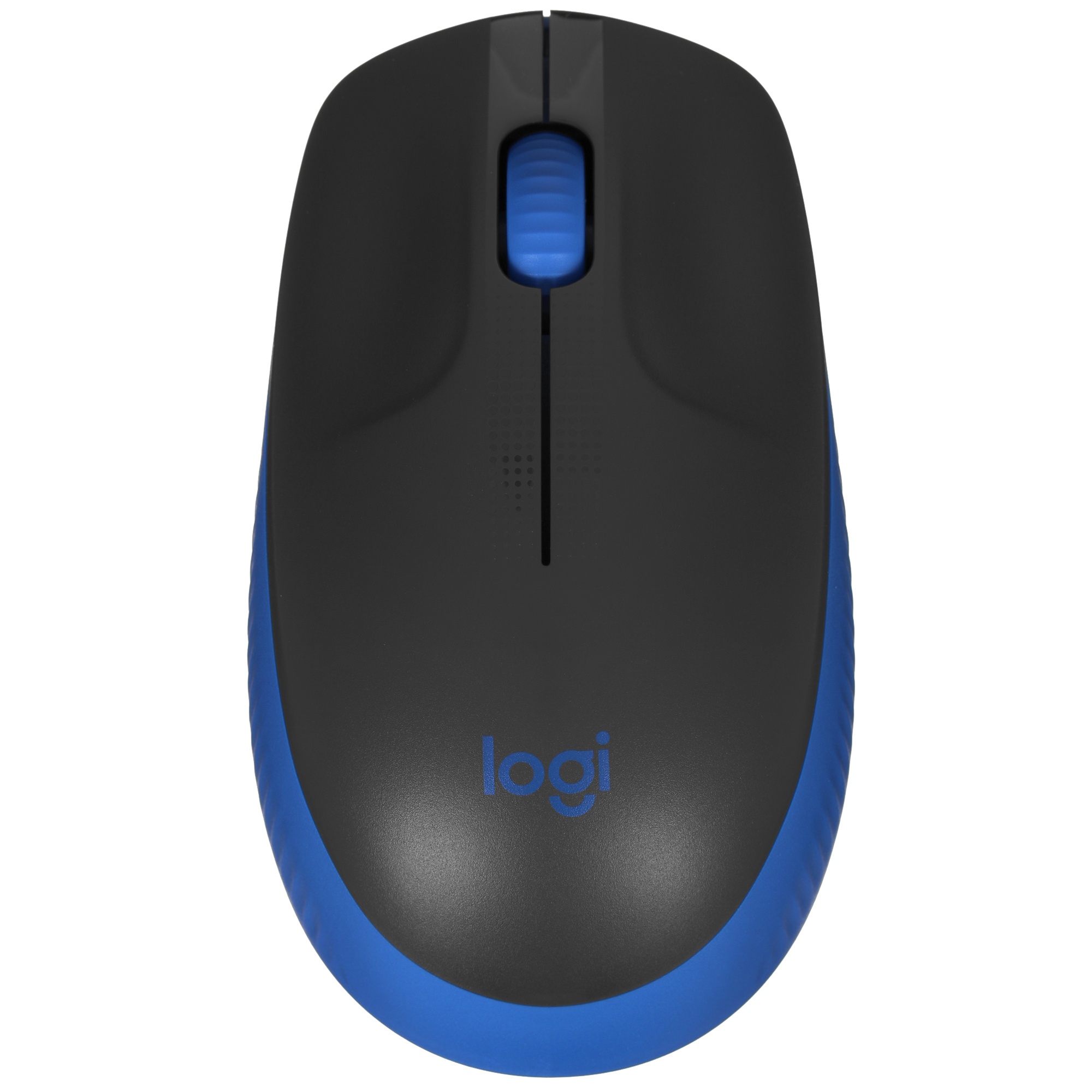 Мышь беспроводная Logitech M190 черный/синий, 1000 dpi, радиоканал, USB, кнопки - 3