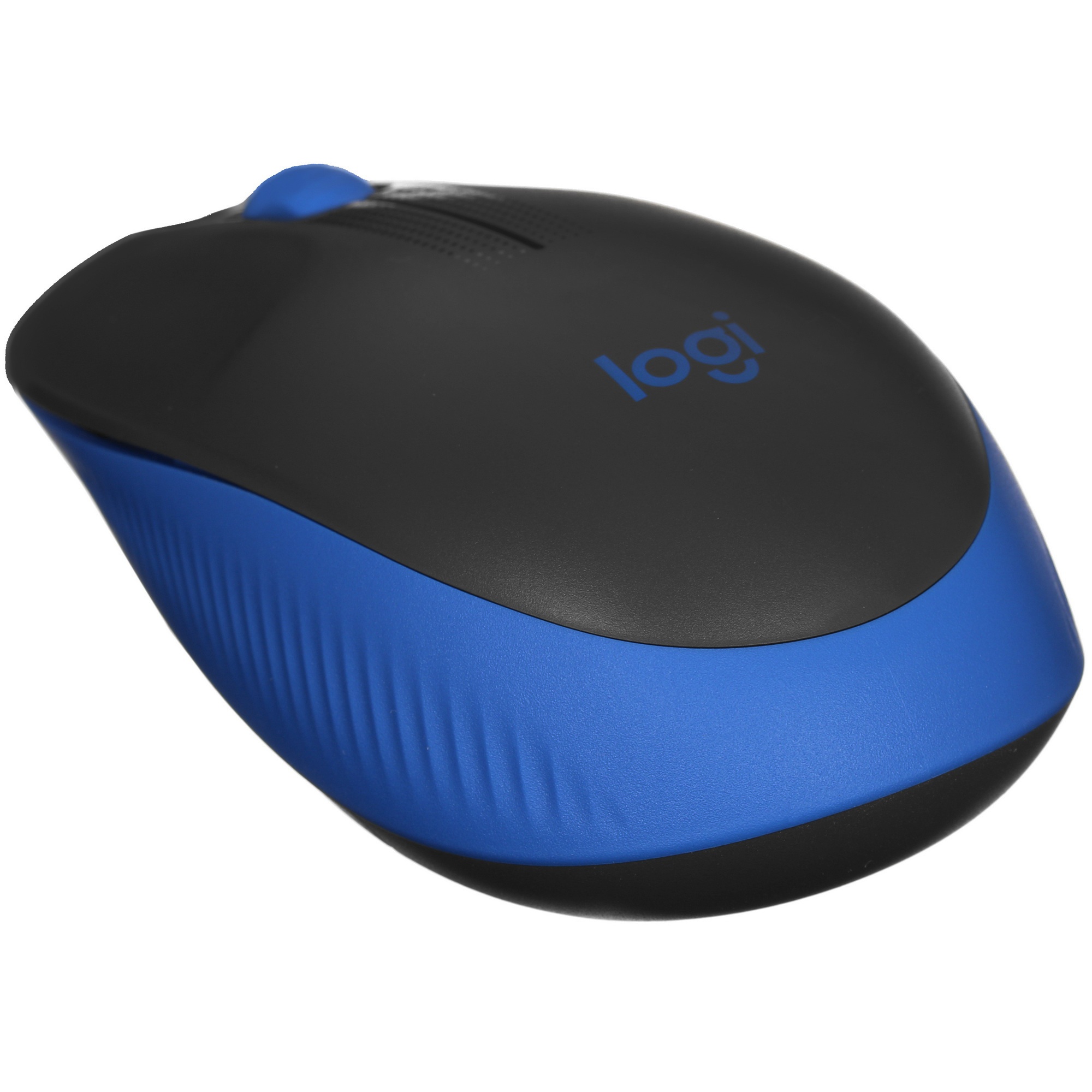 Мышь беспроводная Logitech M190 черный/синий, 1000 dpi, радиоканал, USB, кнопки - 3