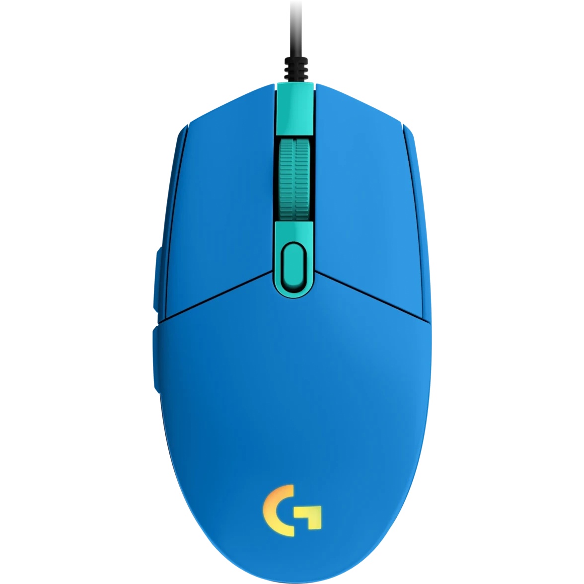 Мышь проводная Logitech G203 LIGHTSYNC синий, 8000 dpi, USB, кнопки - 6